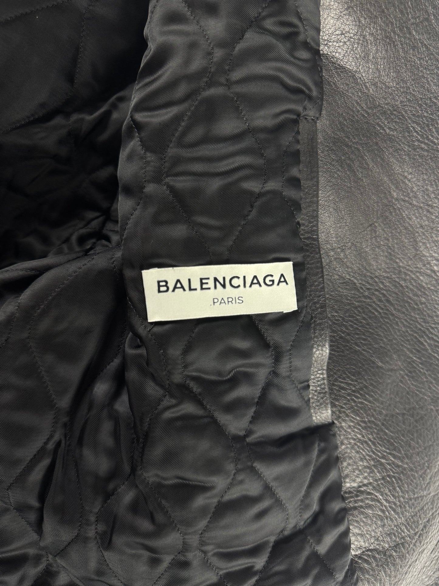 Balenciaga Alexander Wang Dark Buffalo Leather Perfecto Jacket FW 2015 - M