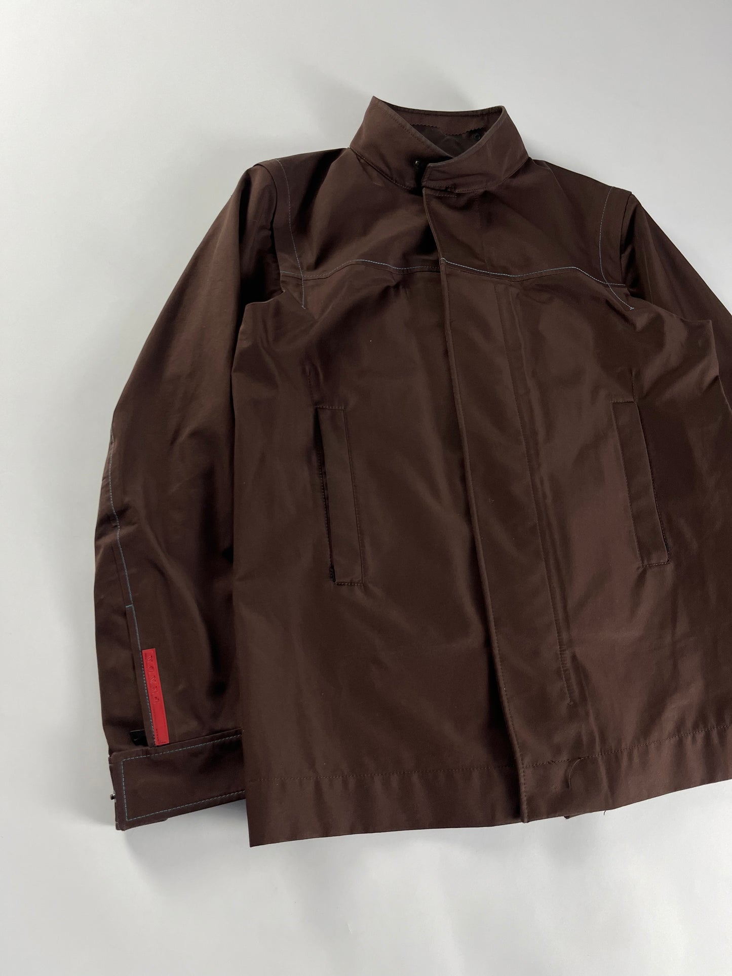 Prada Linea Rossa Technical Convertible Sleeve Terra Jacket SS 2000 - XL