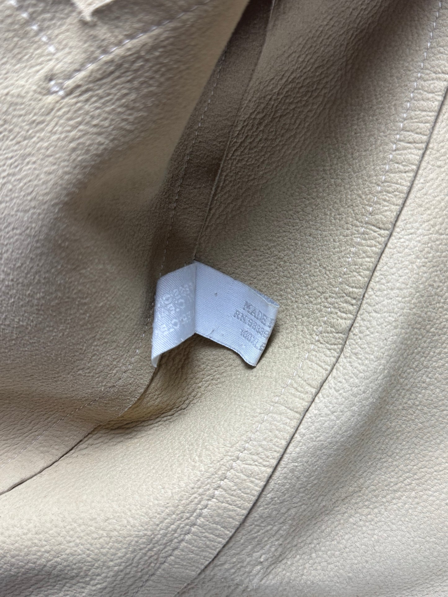 Prada Cream Cuffed Button Leather Jacket FW 1999 - XS