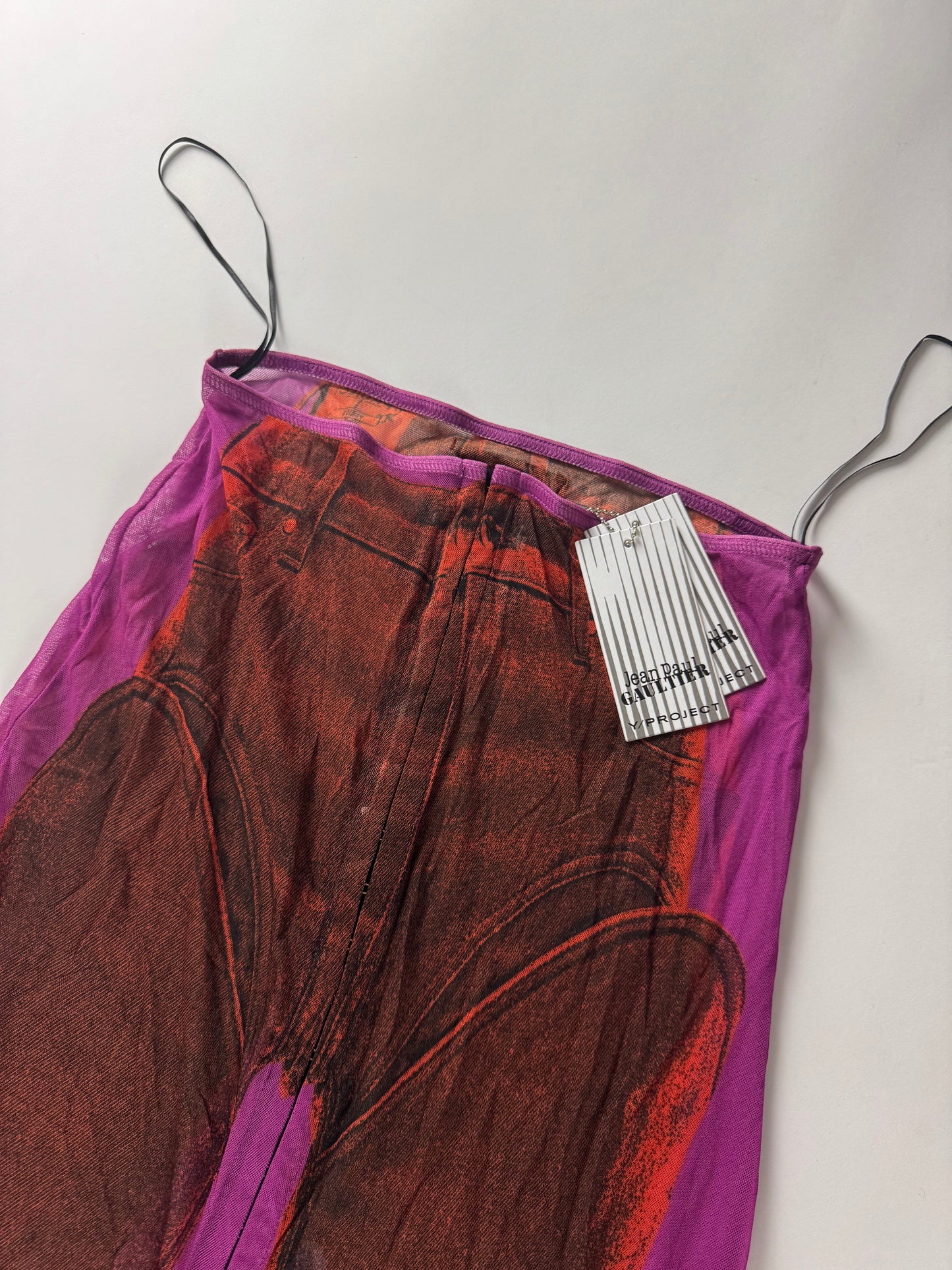 Y/Project Jean Paul Gaultier Edition Trompe L’Oeil Maxi Skirt SS 2023 - M