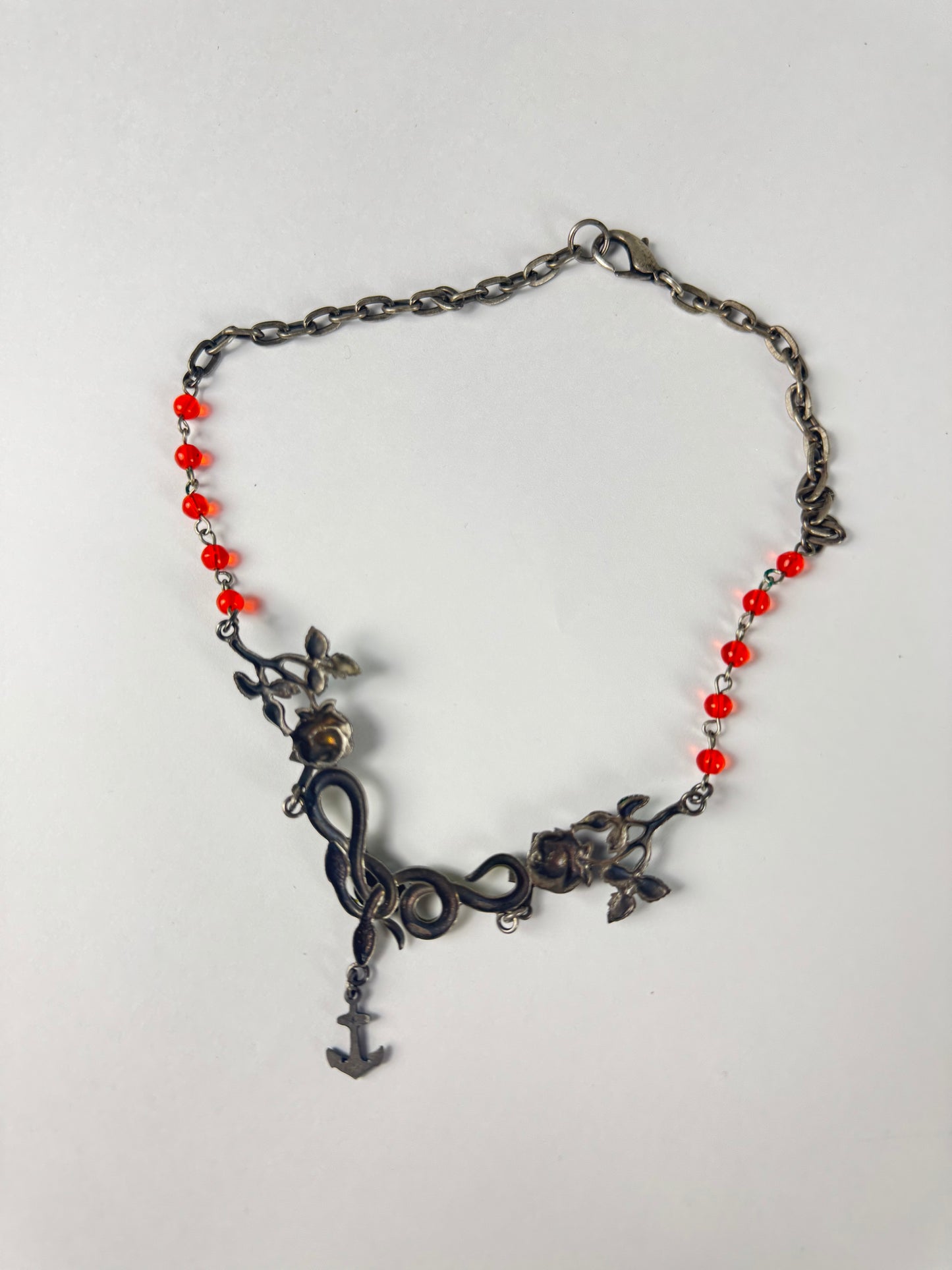Jean Paul Gaultier Marine Muse Mermaid Cowl Pearl Necklace 1990s - OS
