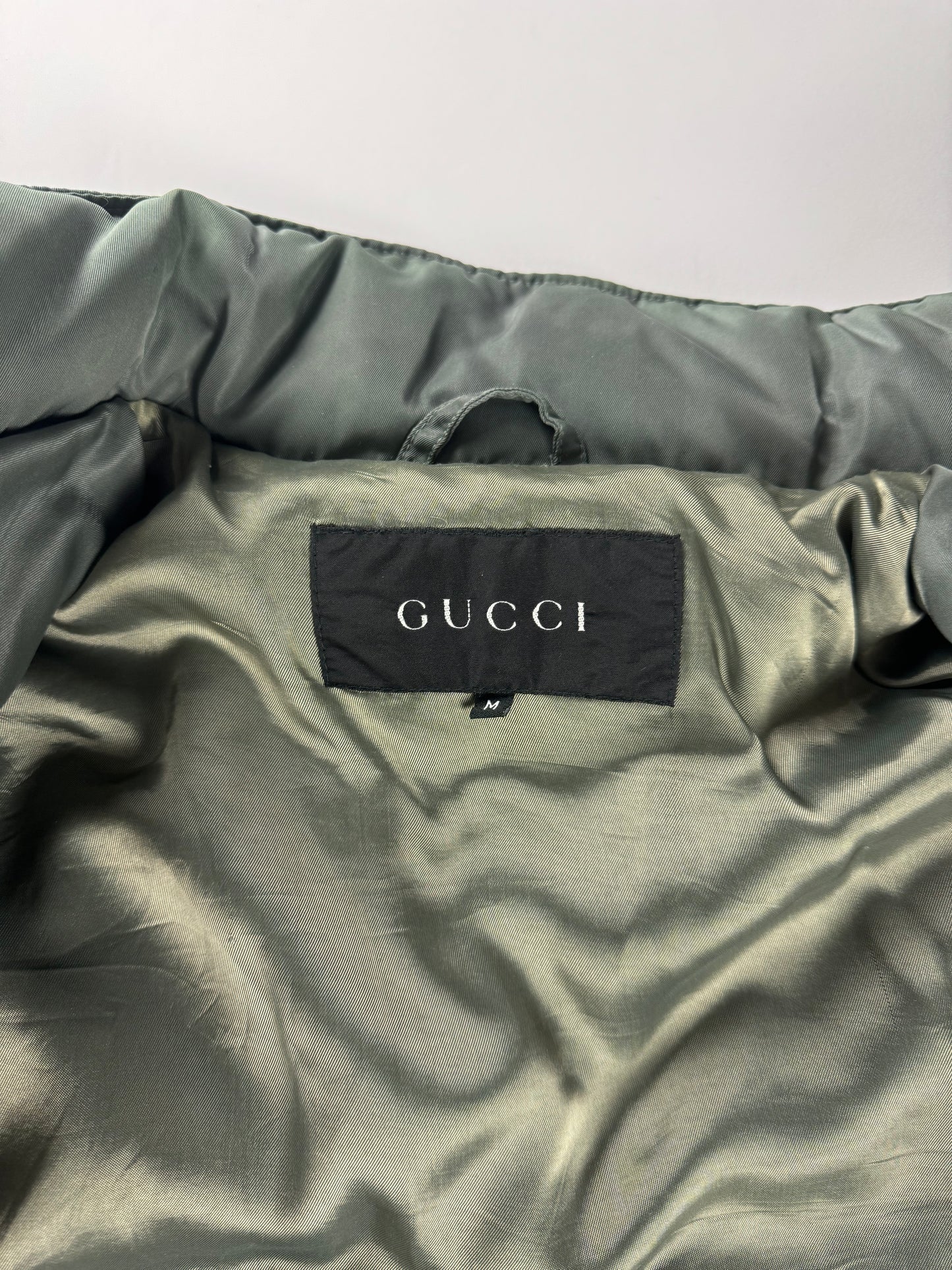 Gucci Tom Ford Cold Olive Double Zip Down Jacket FW 1998 - M