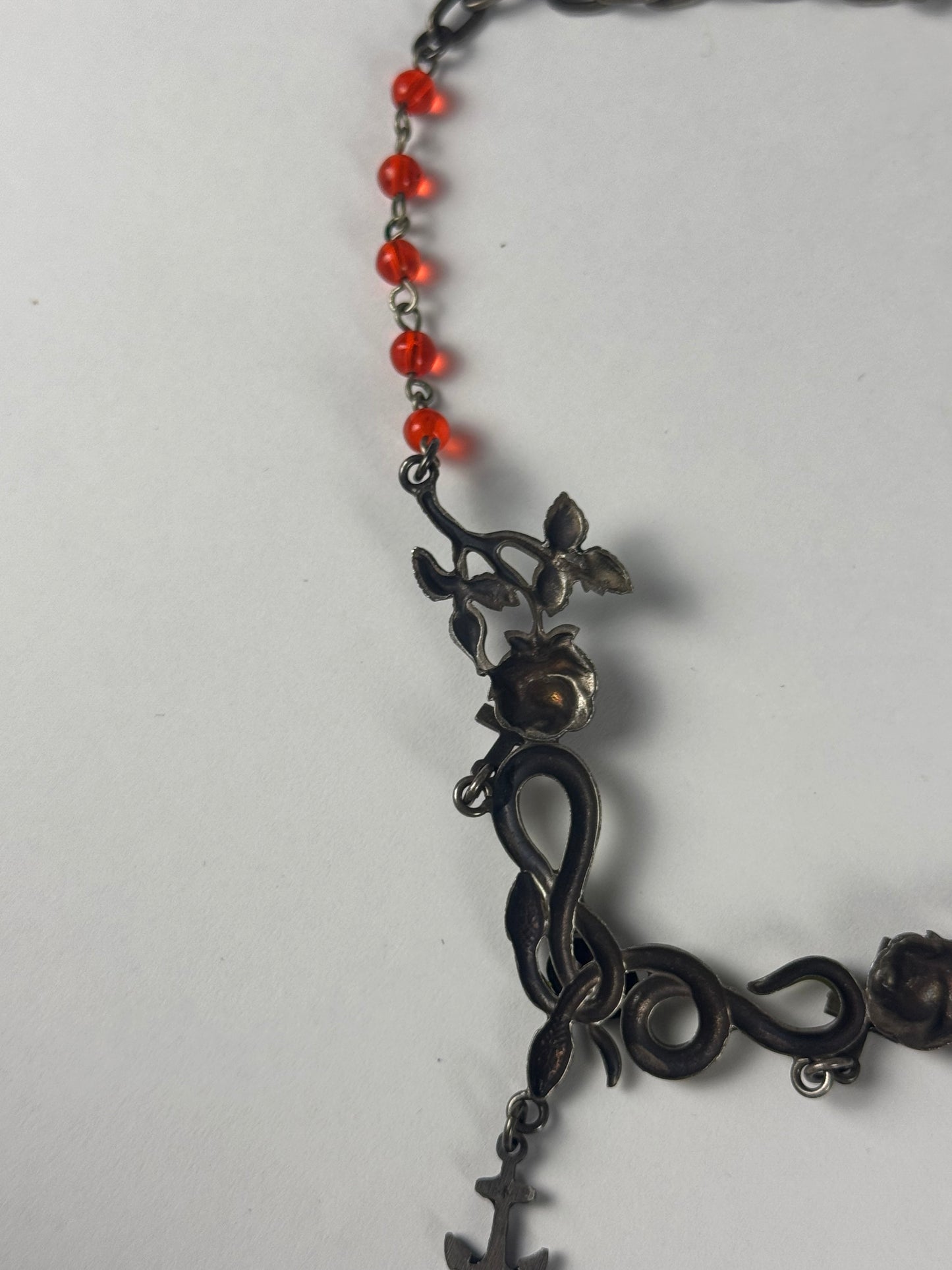 Jean Paul Gaultier Marine Muse Mermaid Cowl Pearl Necklace 1990s - OS