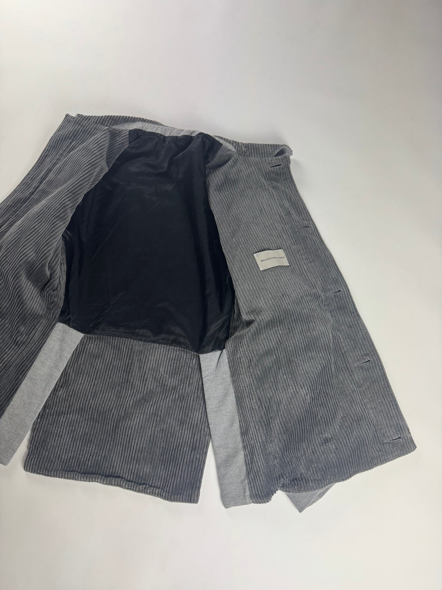 Balenciaga Sample Grey Corduroy Jacket FW 2011 - S