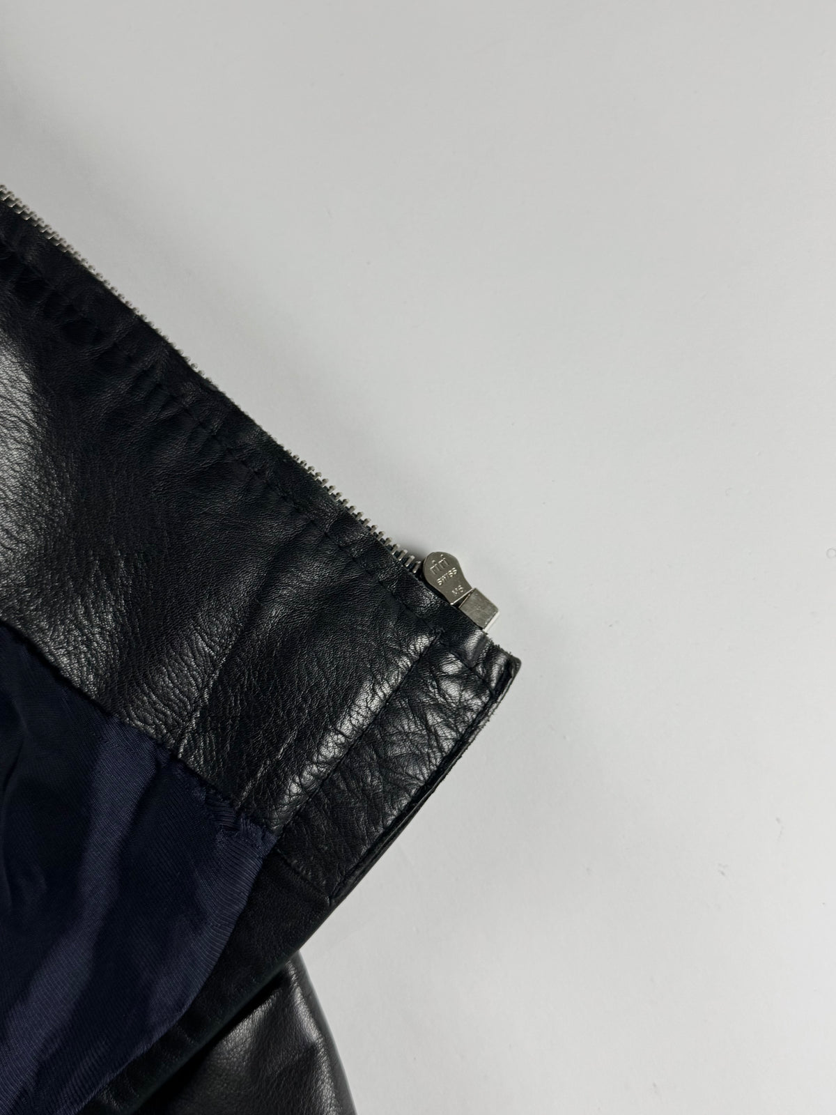 Prada Black Minimalist Perfect Tailored Leather Jacket FW 1996 - M