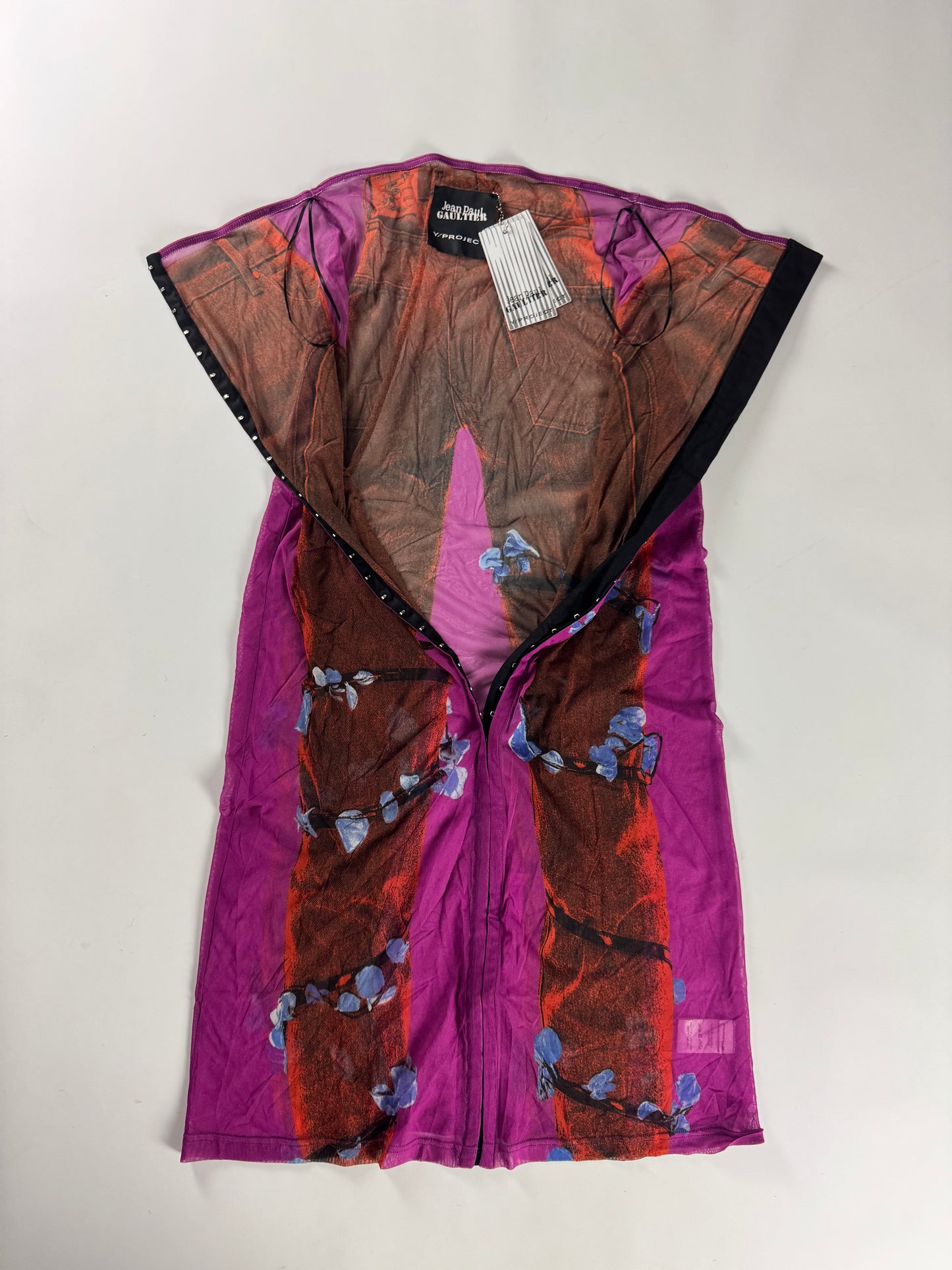 Y/Project Jean Paul Gaultier Edition Trompe L’Oeil Maxi Skirt SS 2023 - M