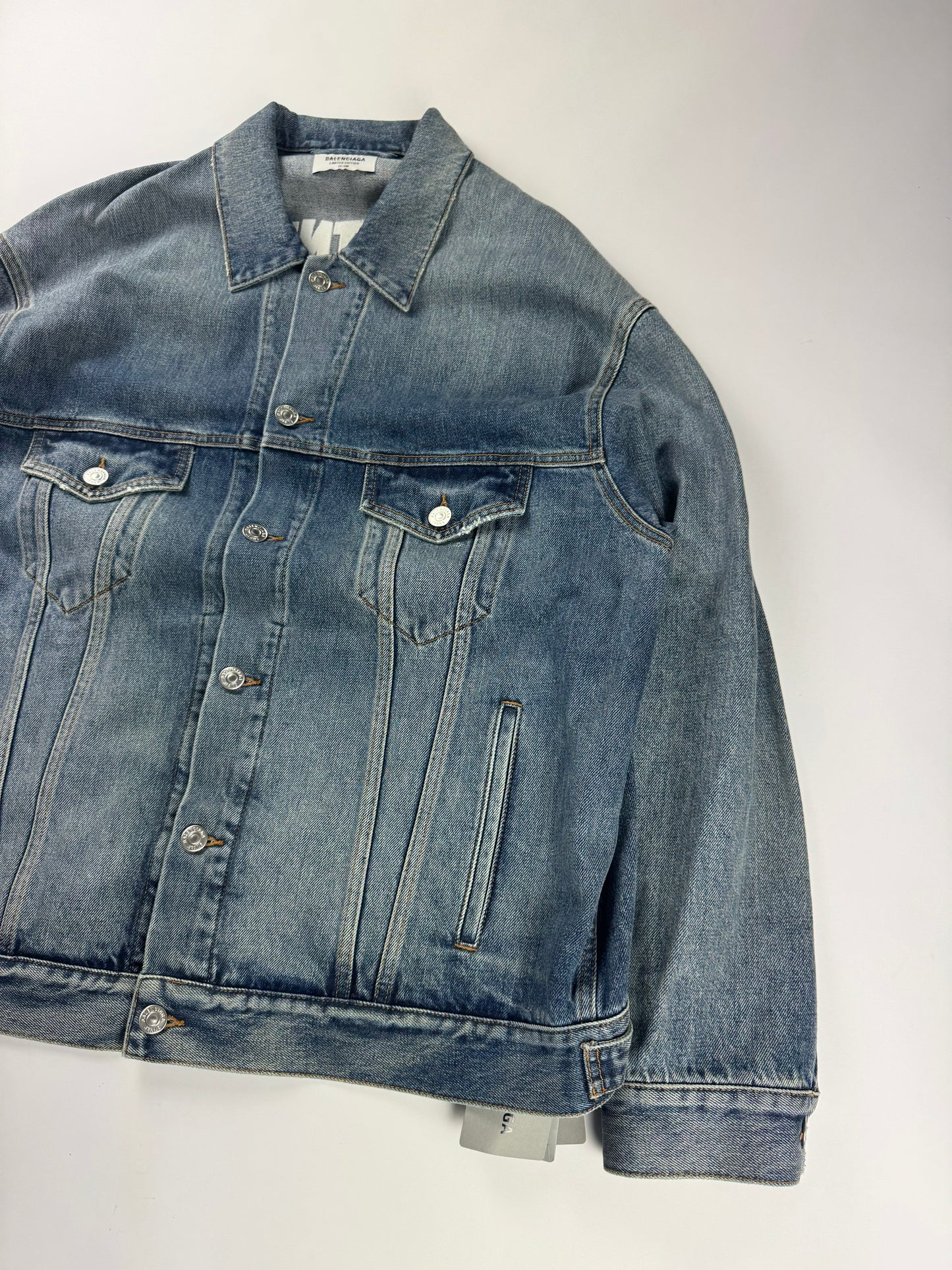 Balenciaga Fortnite 66/200 Limited Edition Oversized Denim Jacket FW 2021 - L