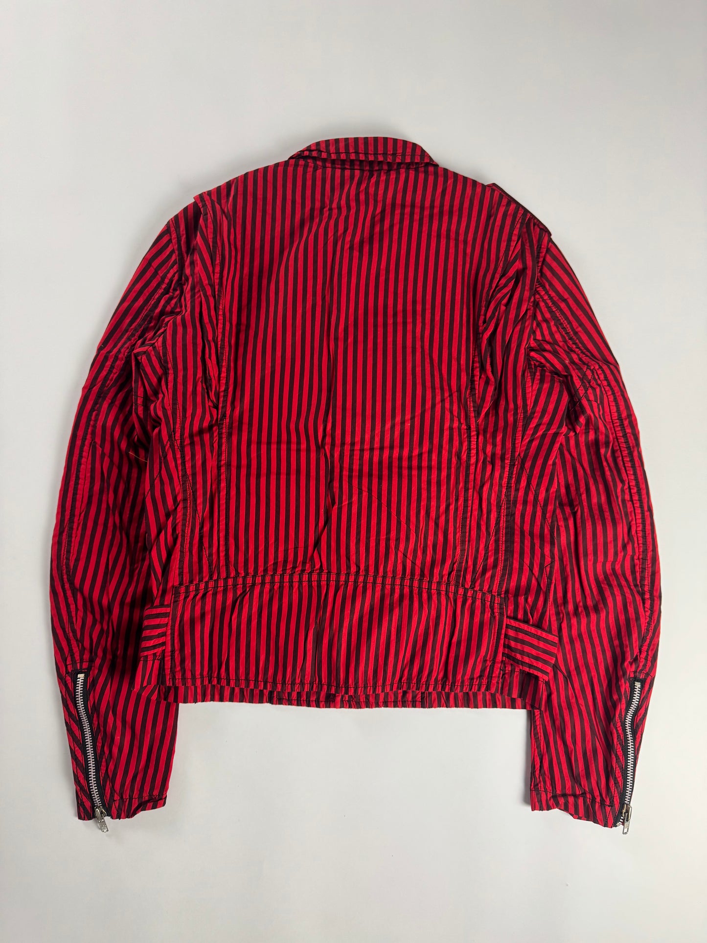 Comme Des Garçons Shirt Red Stripes Rider Jacket SS 2022 - M