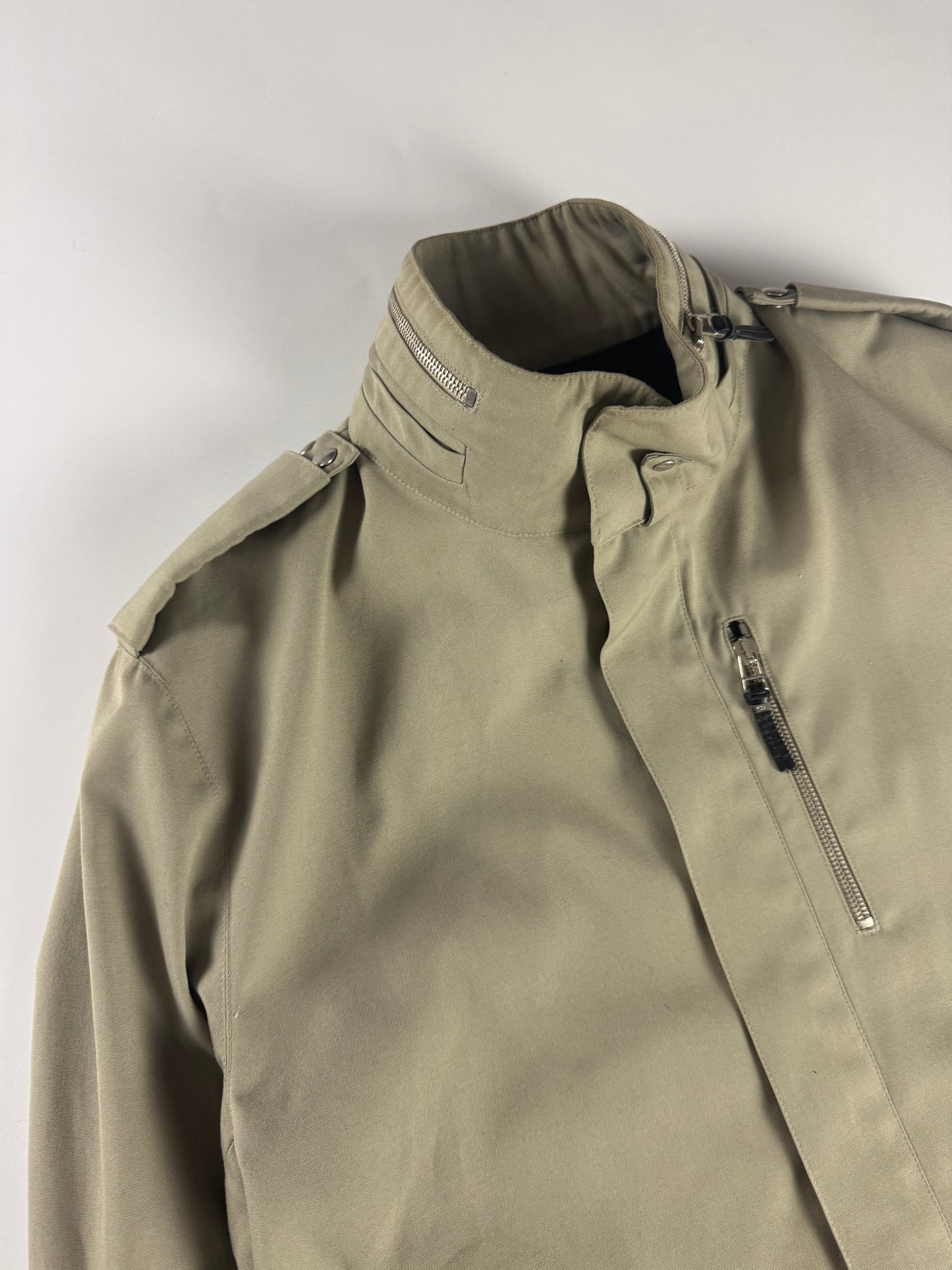 Dior Homme "Follow Me" Sand Belted Zipped Jacket SS 2003 - L