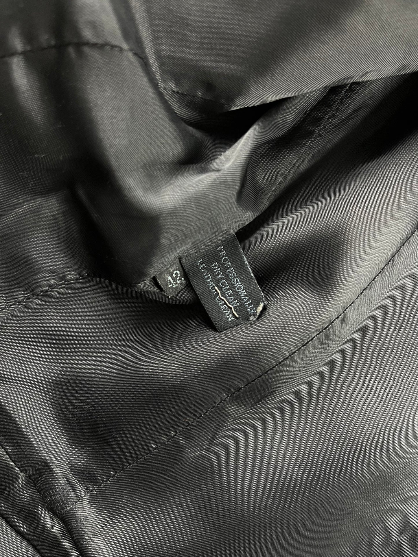 Prada Leather Padded Elbows Wool Jacket FW 1999 - S