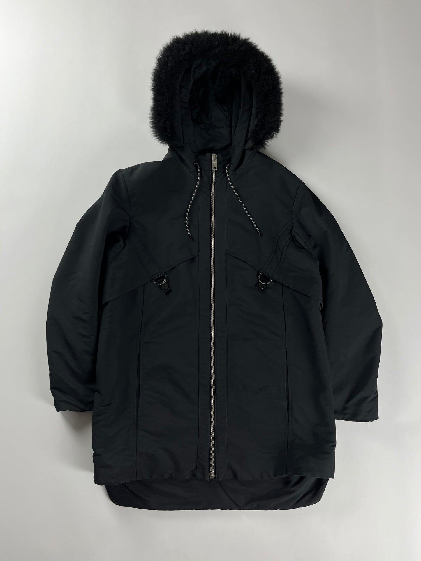 Balenciaga Alexander Wang Technical Fur Hybrid Parka Jacket FW 2014 - M