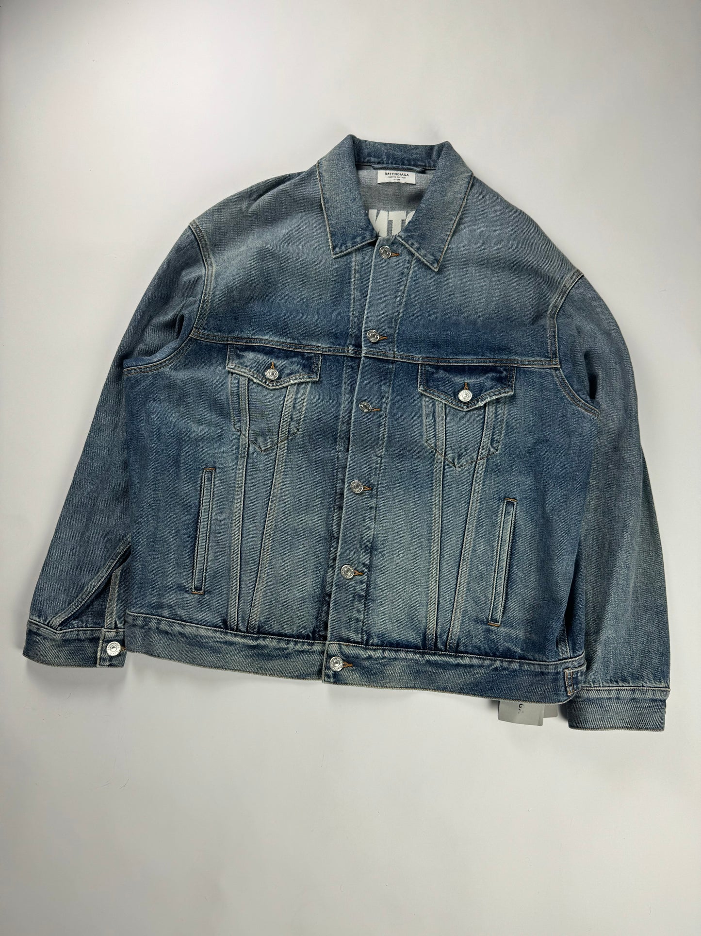Balenciaga Fortnite 66/200 Limited Edition Oversized Denim Jacket FW 2021 - L