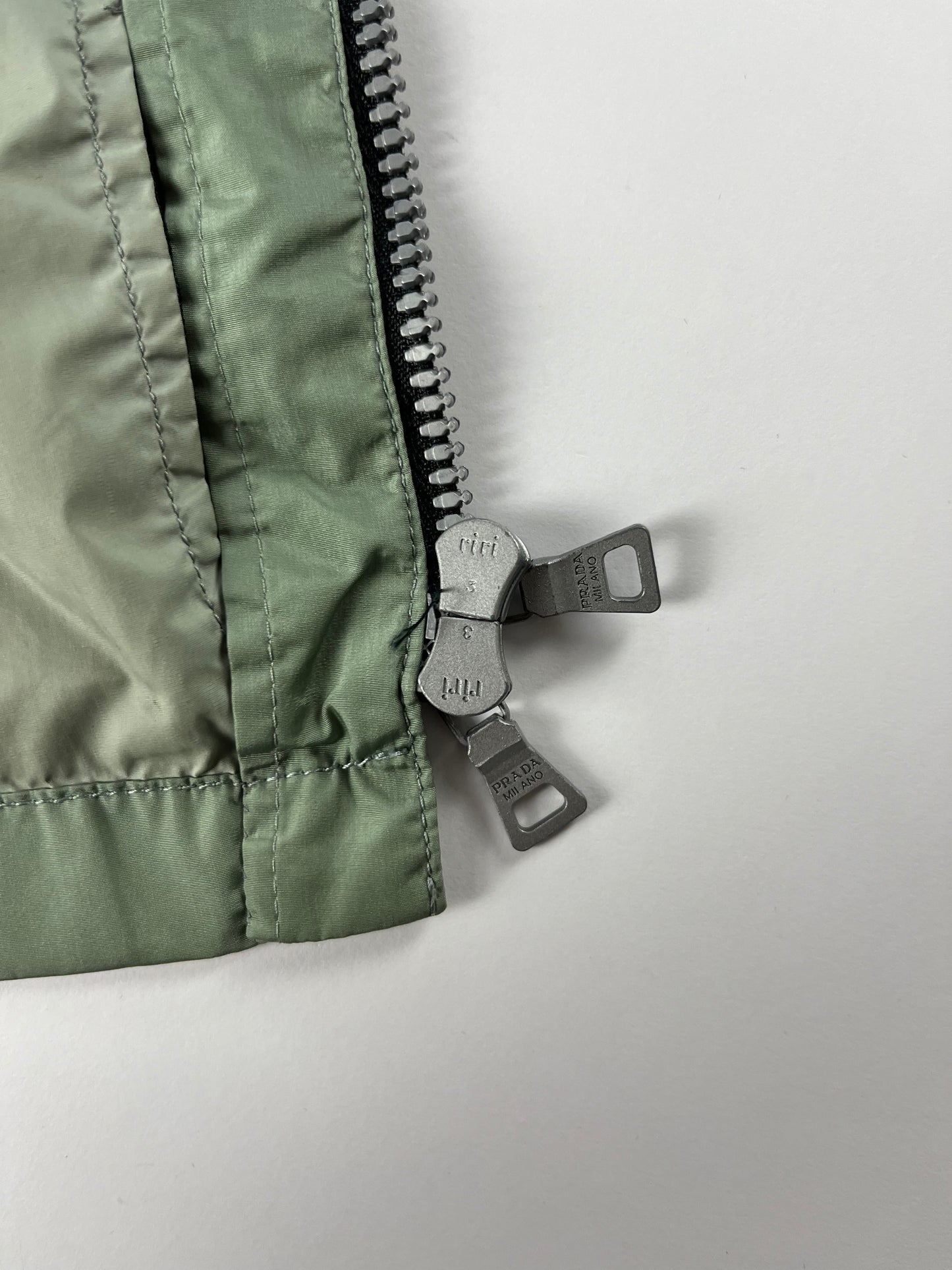 Prada Linea Rossa Technical Nylon Asymmetrical Zip Jacket SS 2000 - S