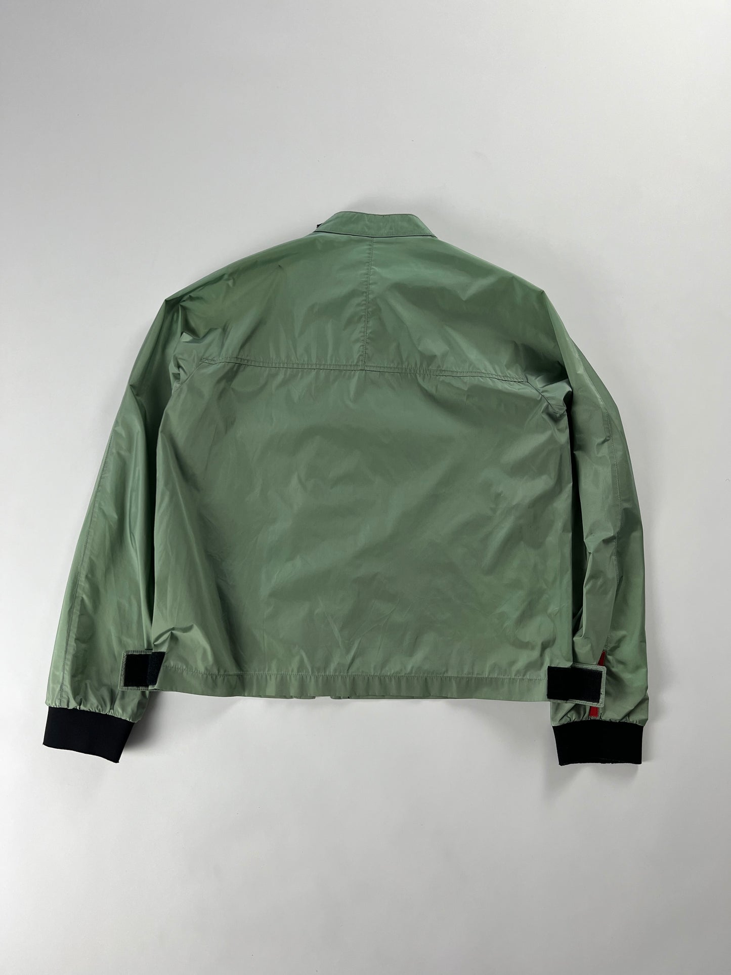 Prada Linea Rossa Technical Nylon Asymmetrical Zip Jacket SS 2000 - S