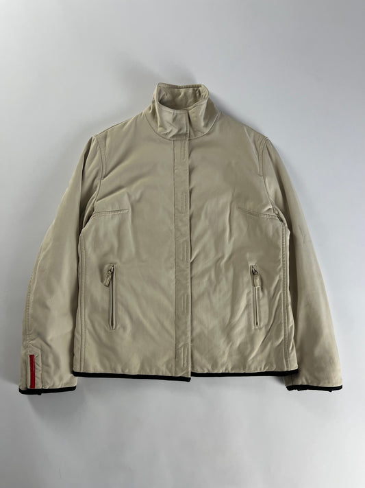 Prada Linea Rossa Cream White Strapped Jacket FW 1999 - S