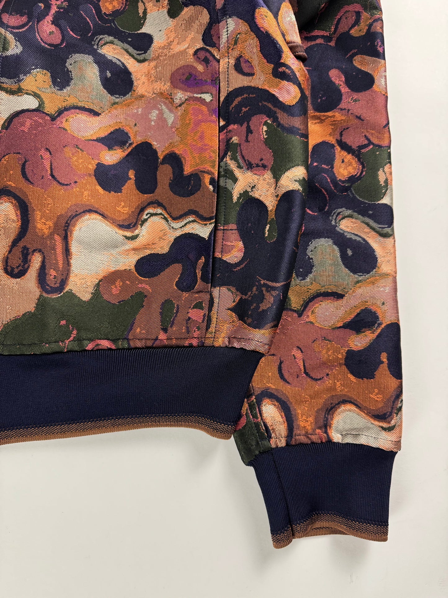 Dior Homme Sample Peter Doig Camo Double Zip Bomber Jacket FW 2021 - M