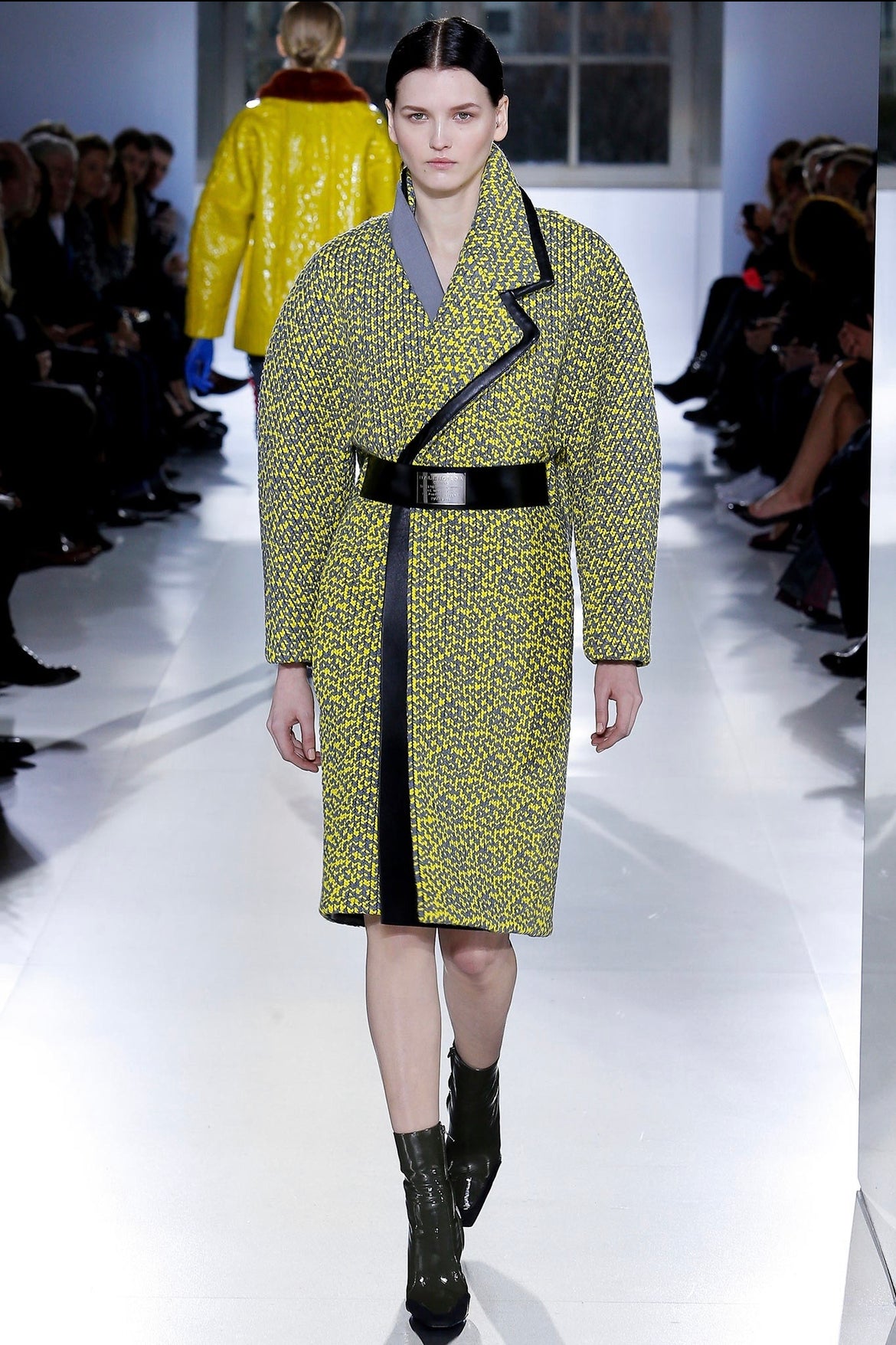 Balenciaga Braided Fabric Coat FW 2014 - S