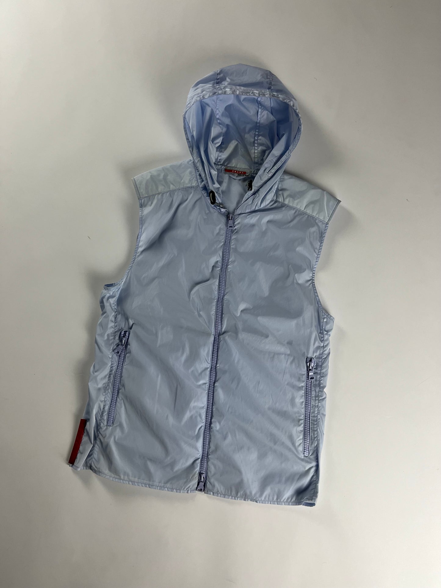 Prada Linea Rossa Nylon Double Zip Vest SS 2000 - M