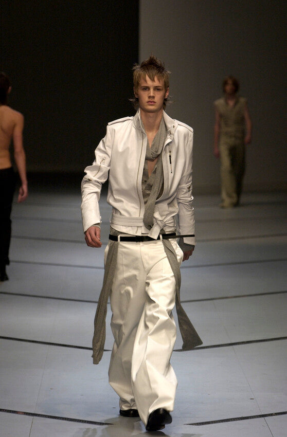 Dior Homme "Follow Me" Sand Belted Zipped Jacket SS 2003 - L
