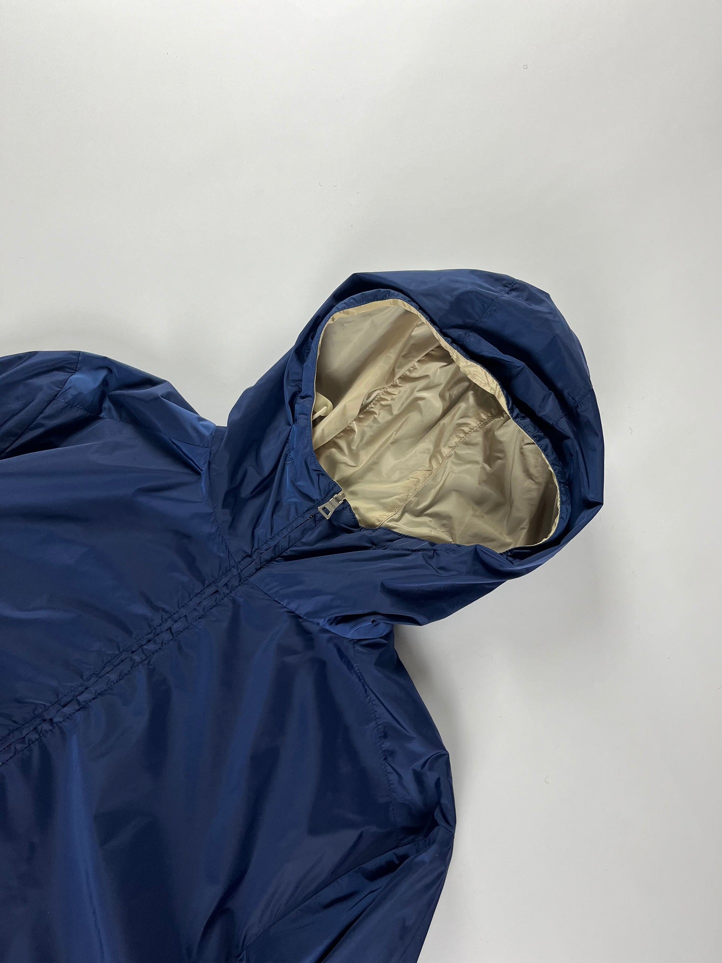 Prada Linea Rossa Lighting Blue Ivory Reversible Jacket - L