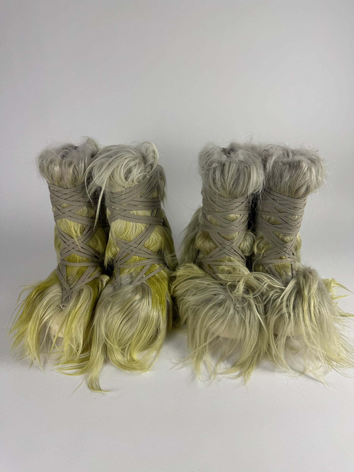 Rick Owens x Moncler Acid Gradient Big Rocks Goat Fur Boots FW 2023 - 43 EU