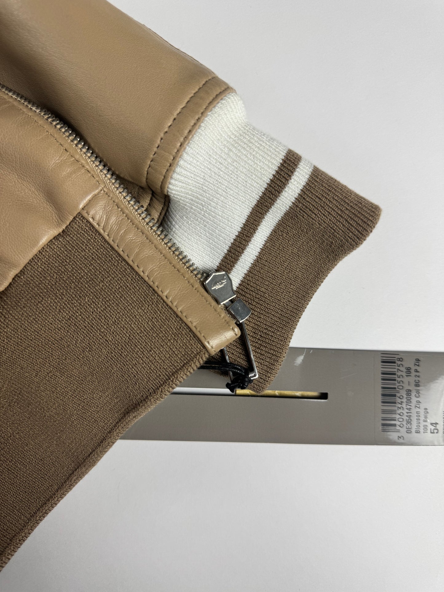 Dior Homme Camel Leather Bomber Varsity Jacket SS 2010 - L