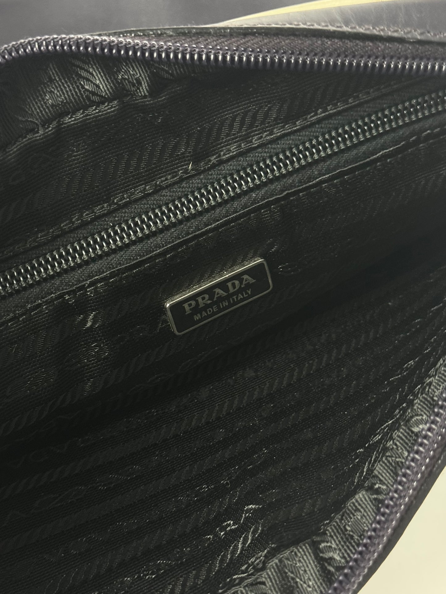 Prada Violet Clutch Leather Bag SS 2000 - OS