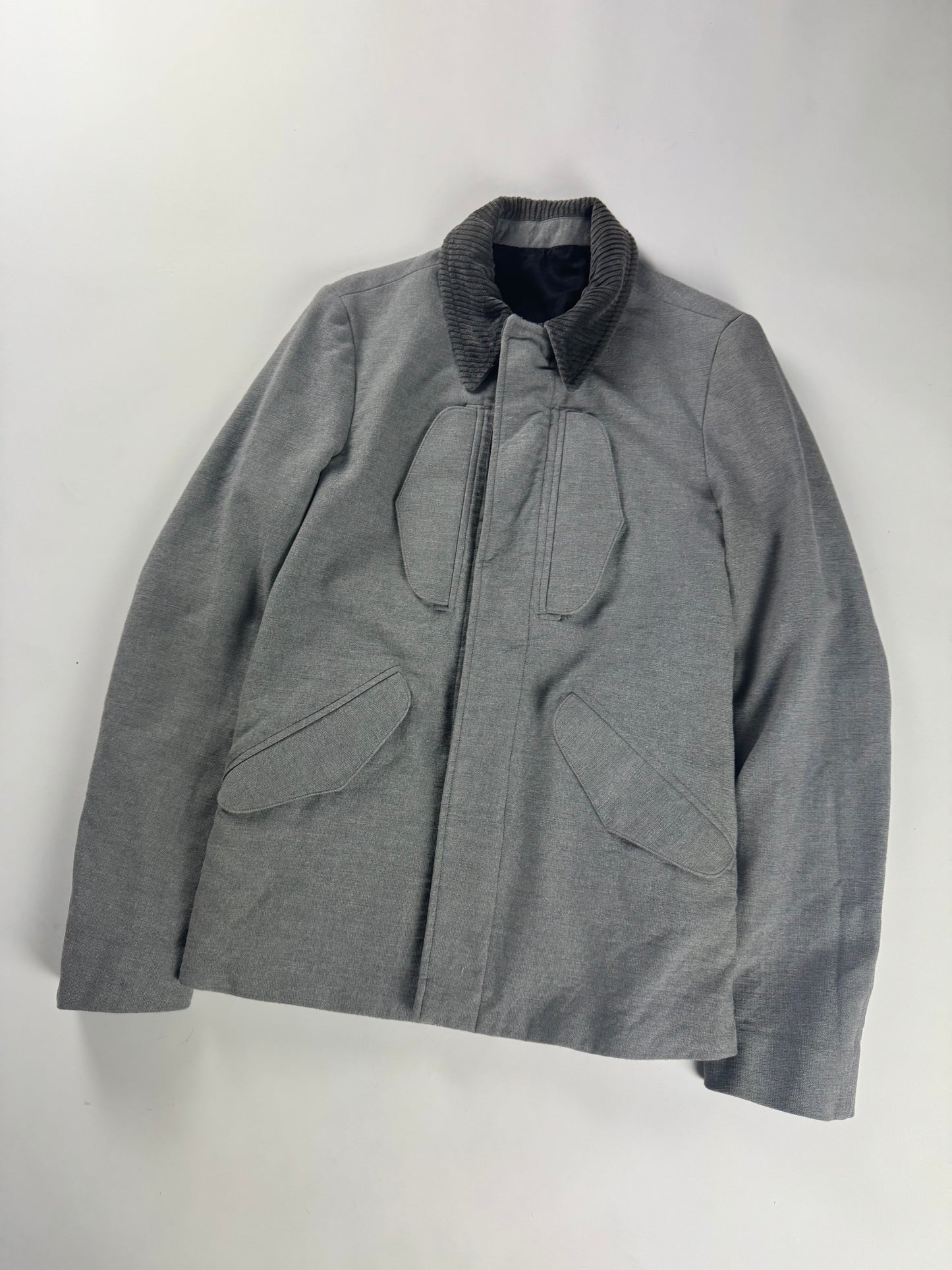 Balenciaga Sample Grey Corduroy Jacket FW 2011 - S