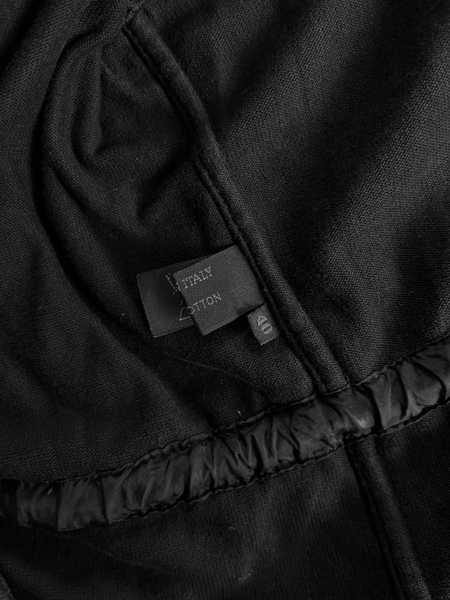 Prada Black Waist Drawstring Jacket FW 1997 - XS
