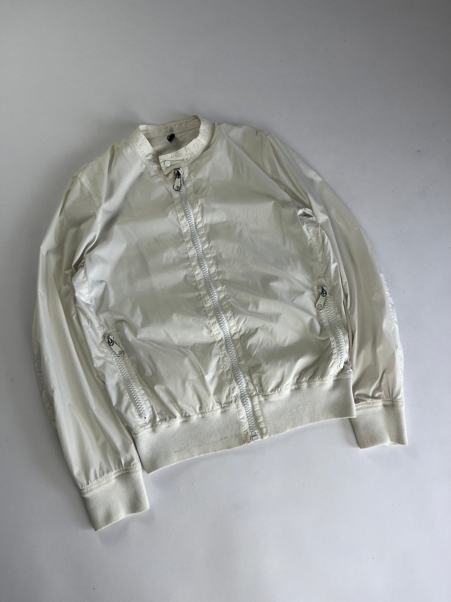 Dior Homme White Bomber Motor Jacket SS 2009 - M