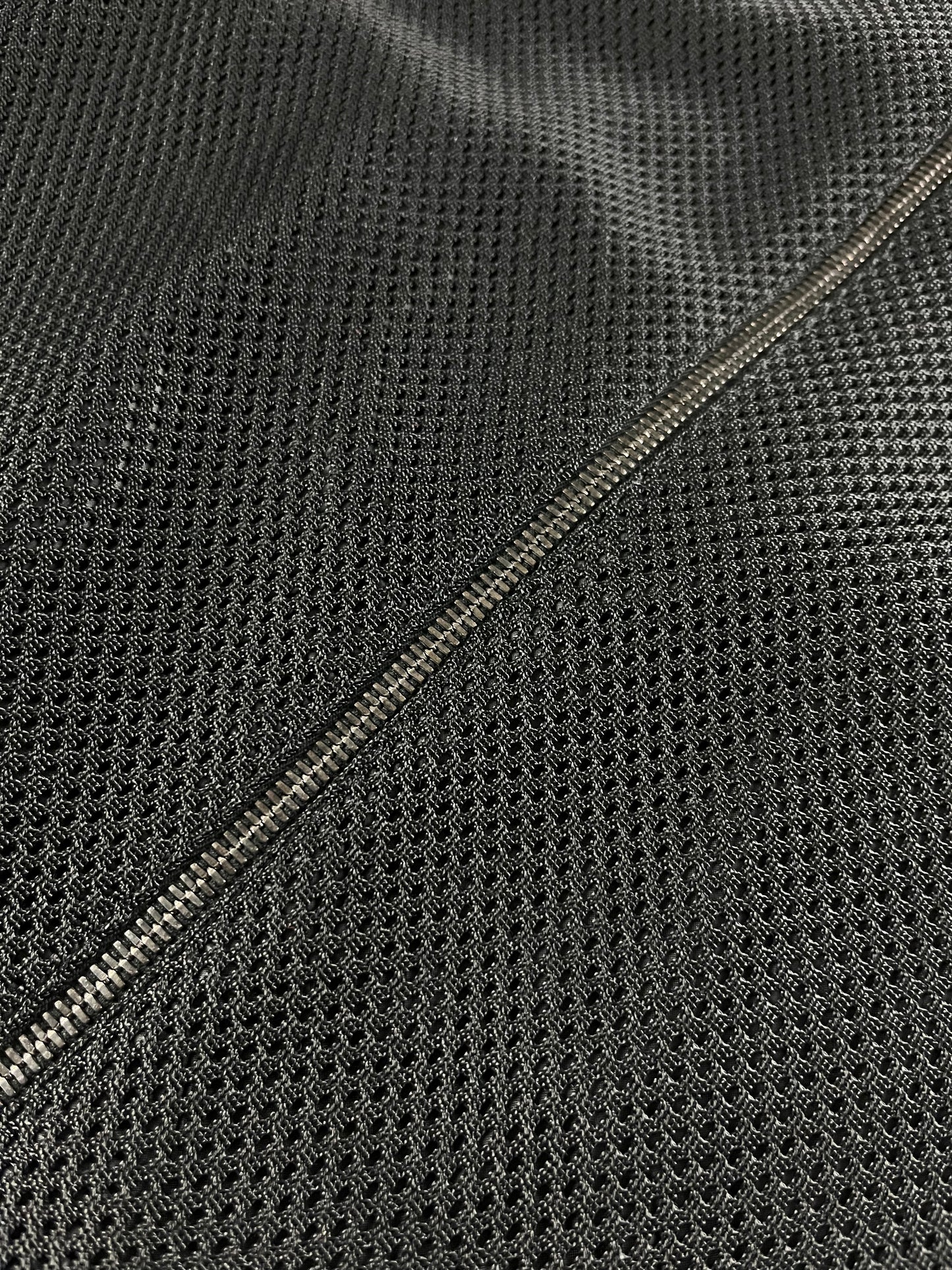 Prada Mesh Leather Patch Elbows Moto Jacket SS 2000 - M