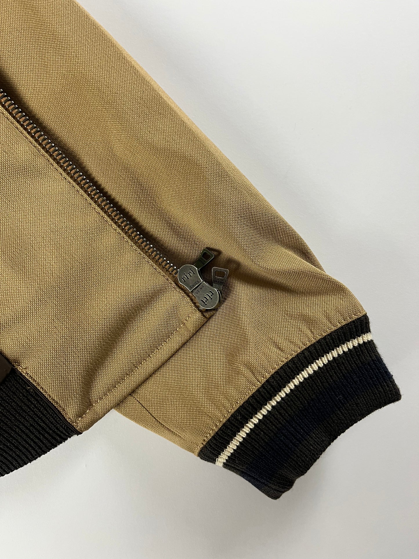 Prada Camel Premium OG Varsity Bomber Jacket FW 2002 - S