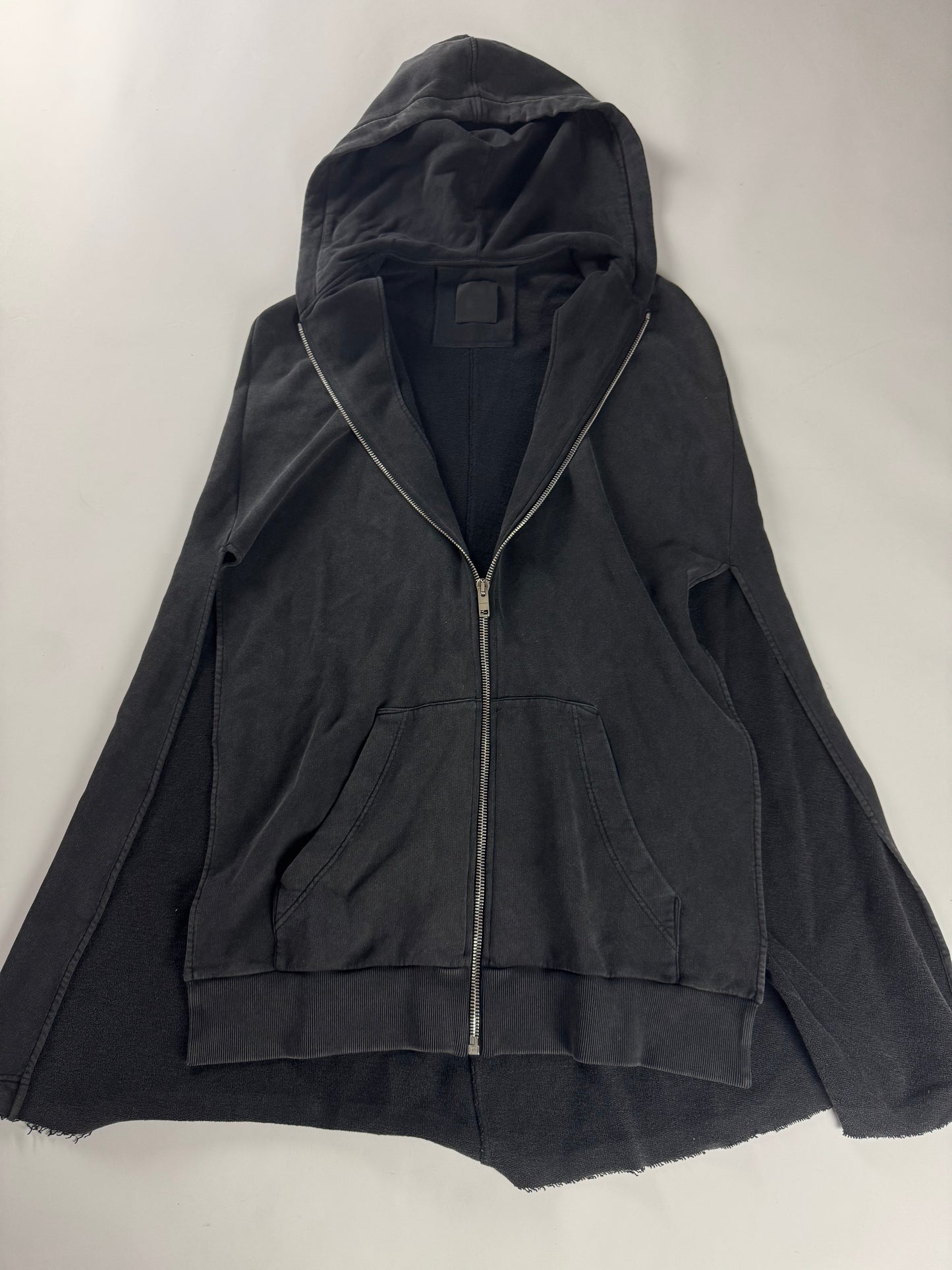 Givenchy Sample Oversize Destroy Effect Hooded Long Cape SS 2023 - XS