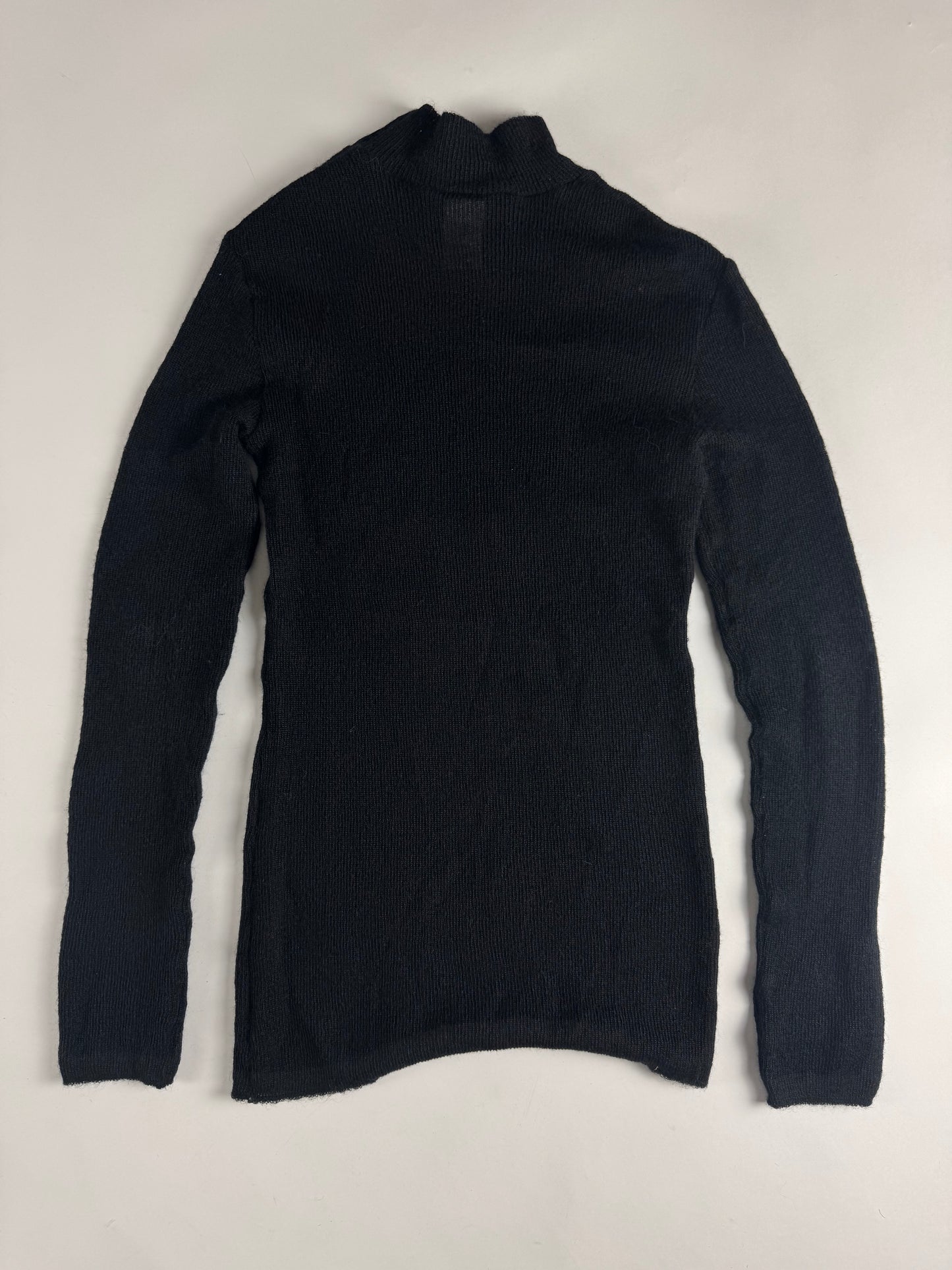 Balmain Sample Gold Button Embellished Turtleneck Sweater FW 2017 - S