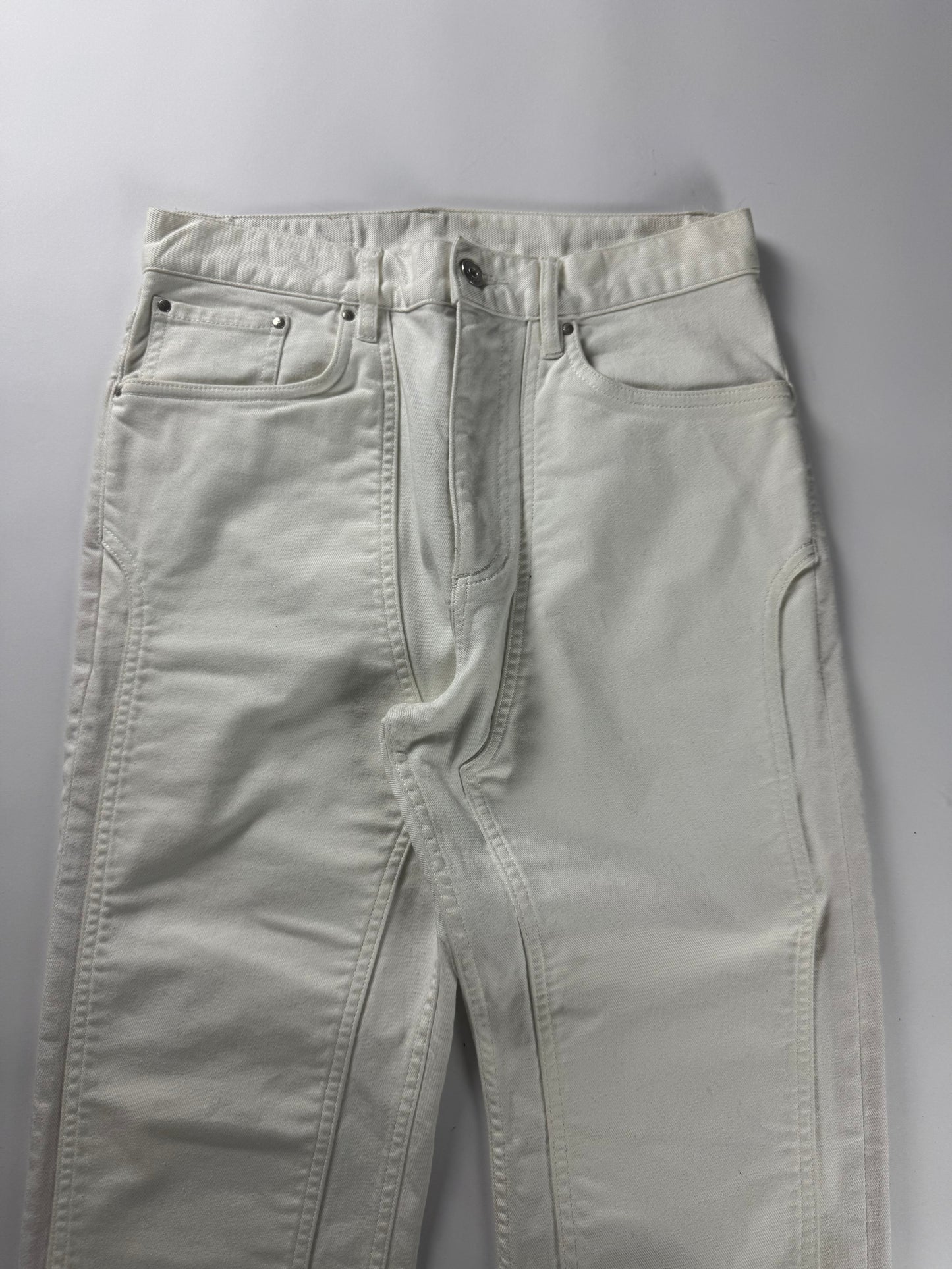 Y/Project Sample White Paneled Pants SS 2022 - S