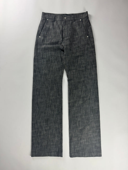 Y/Project Sample Grey Blended Fabric Pants SS 2015 - S