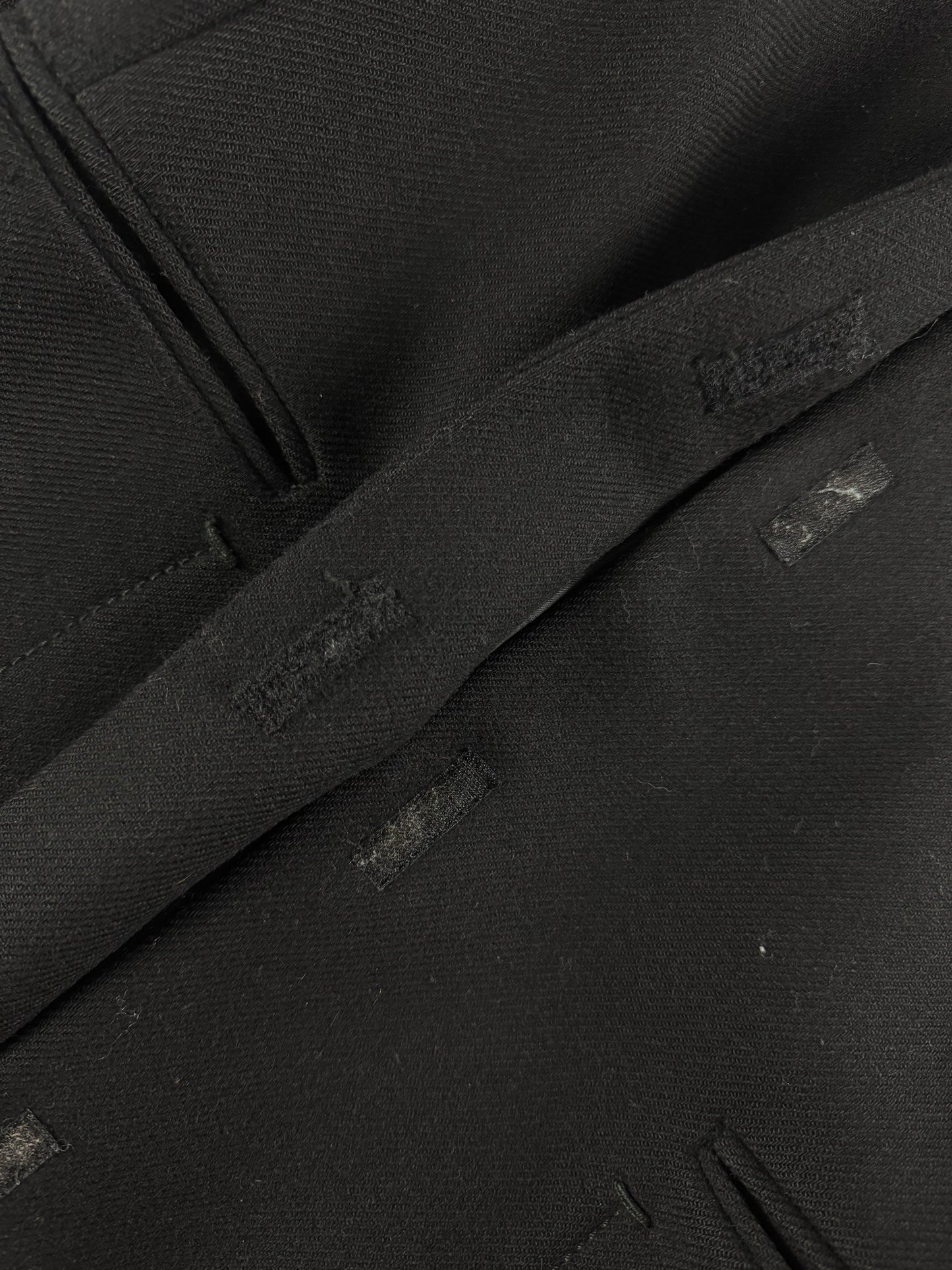 Prada Black Double Stitches Tailored Coat FW 1998 - XS