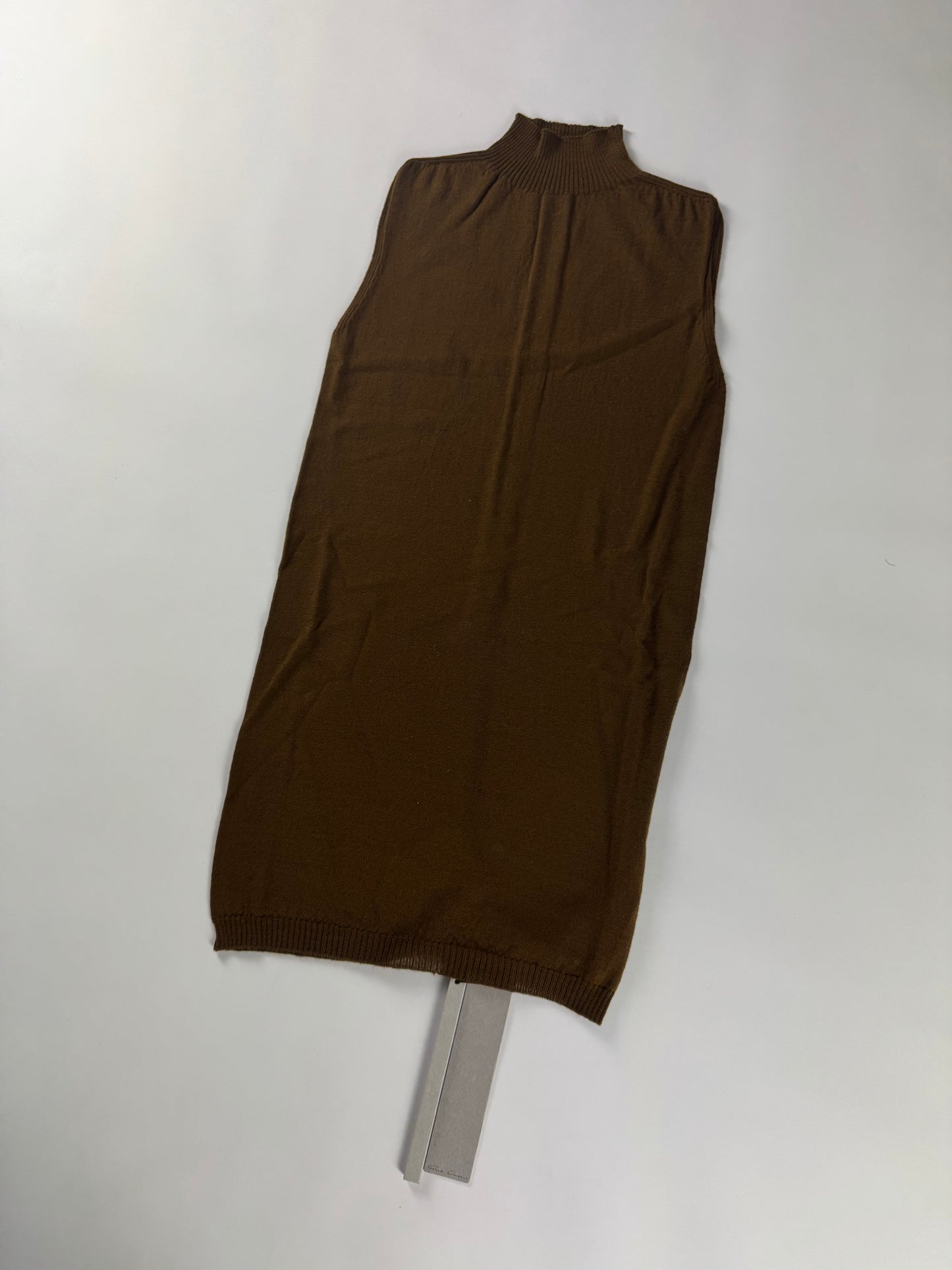 Rick Owens Sphinx Mustard Brown Funnel Top FW 2015 - S