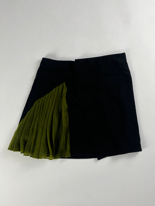 Balenciaga Shadow Green Draped Skirt SS 2010 - S