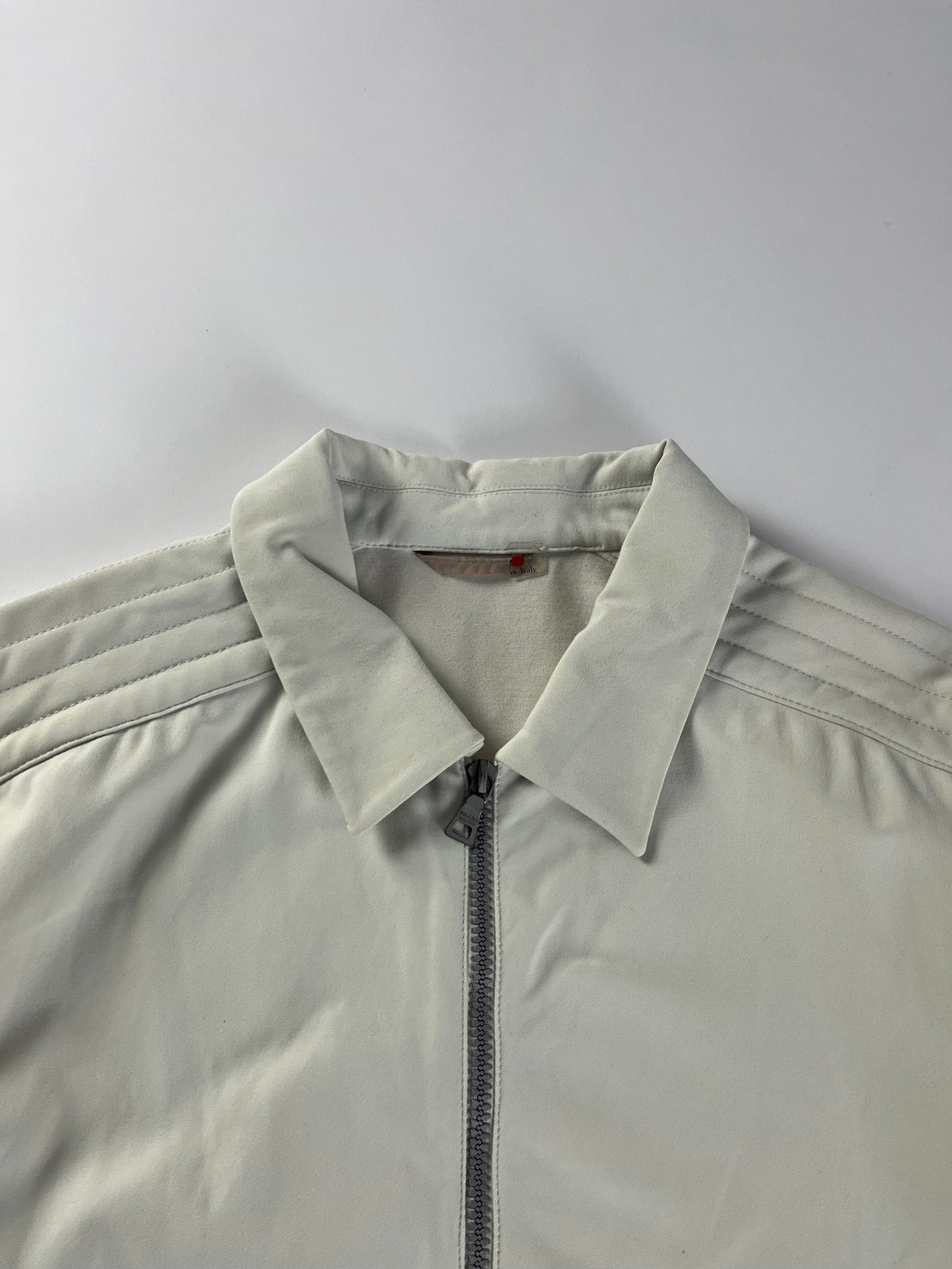 Prada Linea Rossa Ribbed Shoulder Nylon Jacket SS 2000 - L