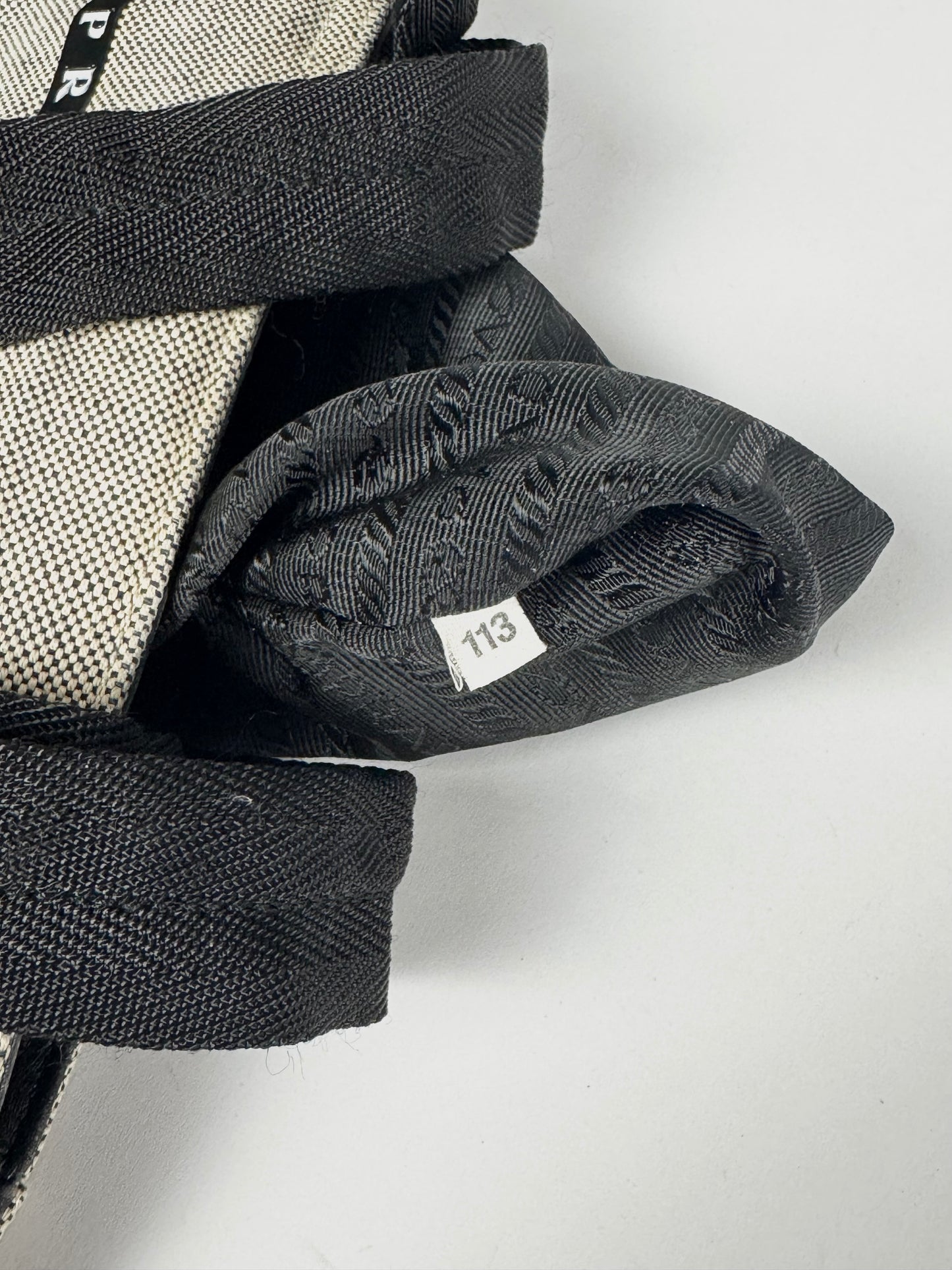 Prada Grey Cotton Mini Bag SS 1999 - OS