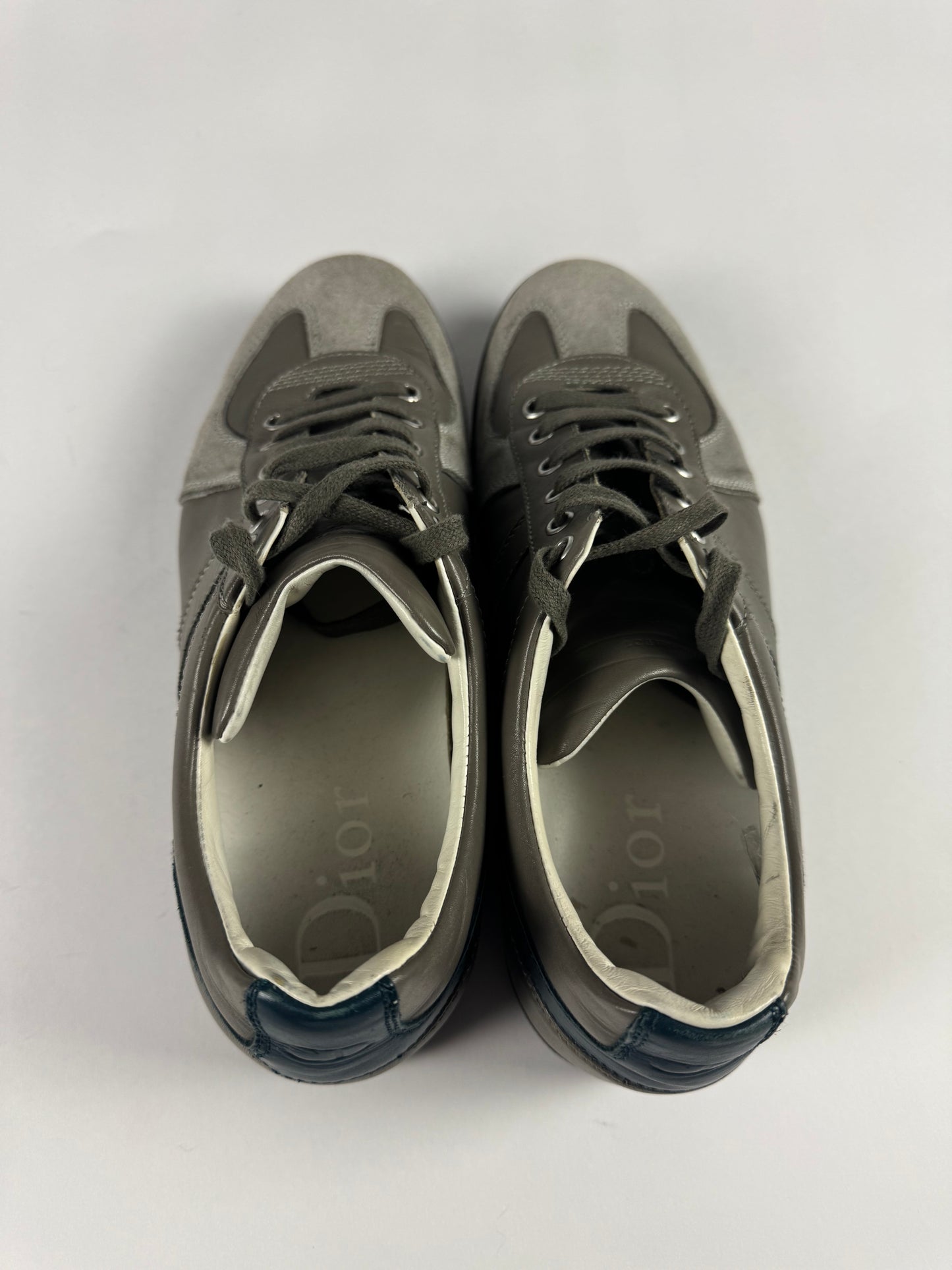 Dior Homme Hedi Slimane B01 Grey Suede Low Trainers FW 2004 - 43,5 EU