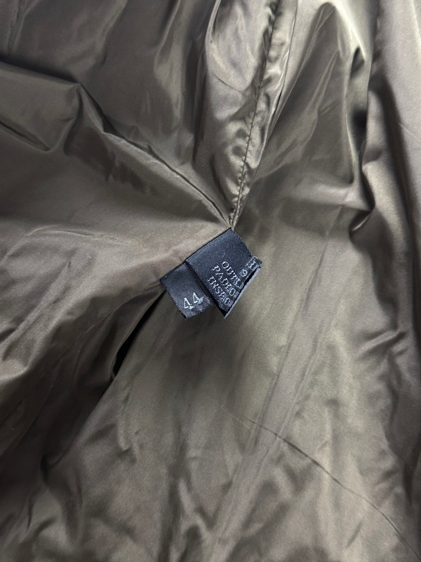 Prada Multi Belt Khaki Nylon Long Safari Coat FW 1999 - S