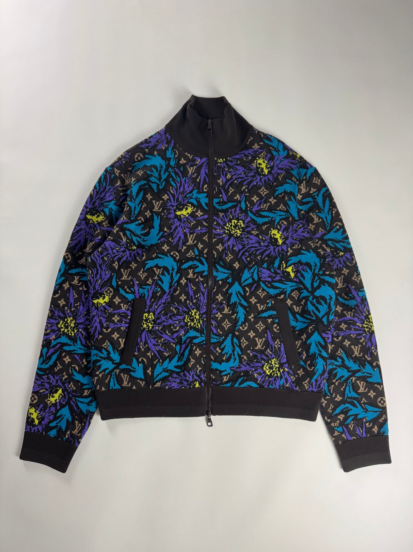 Louis Vuitton Floral Monogram Thistle Zip Through Jacket SS 2023 - L