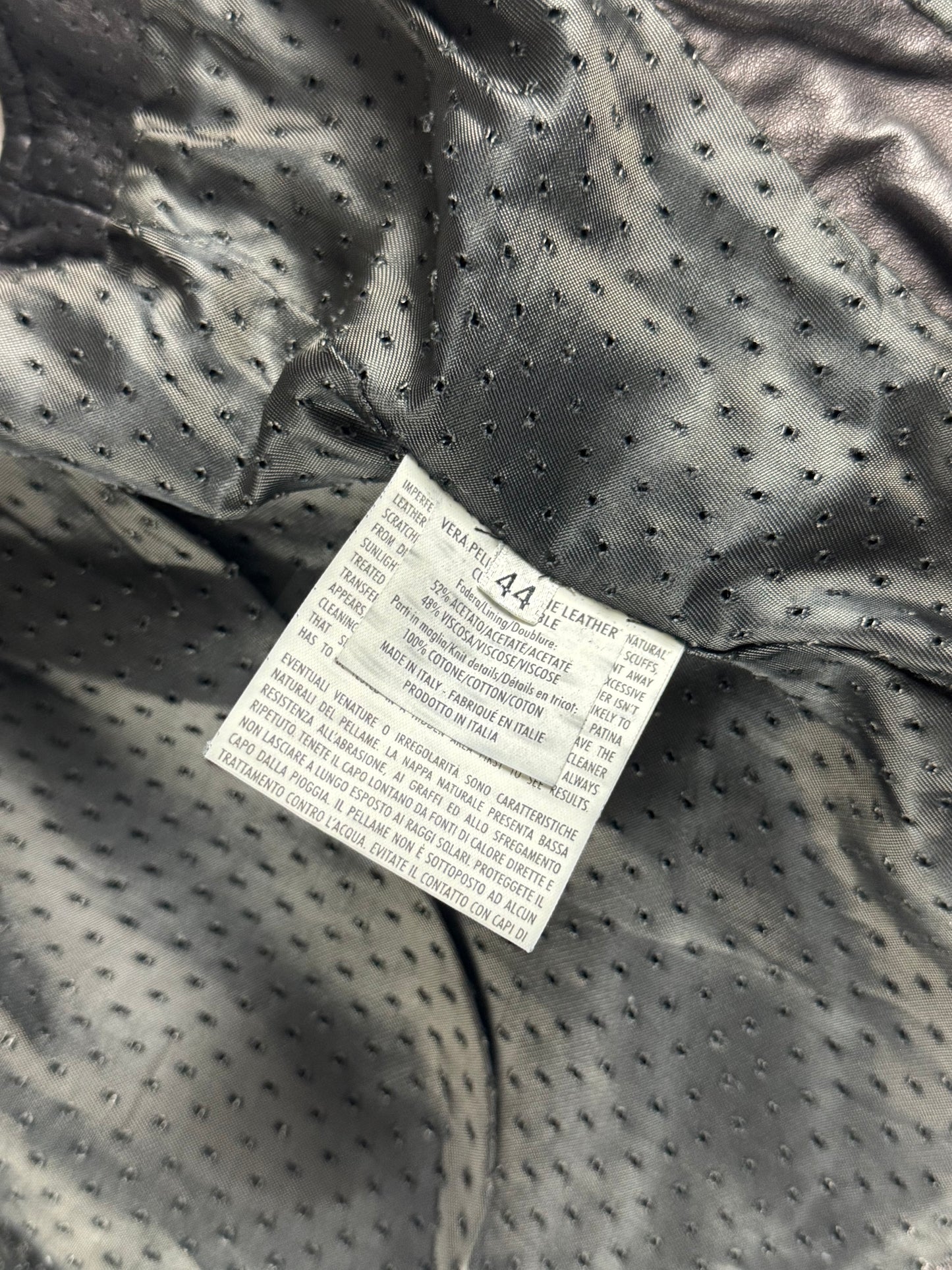 Yves Saint Laurent Double Side Zipper Dark Leather Vest 2010s - XS