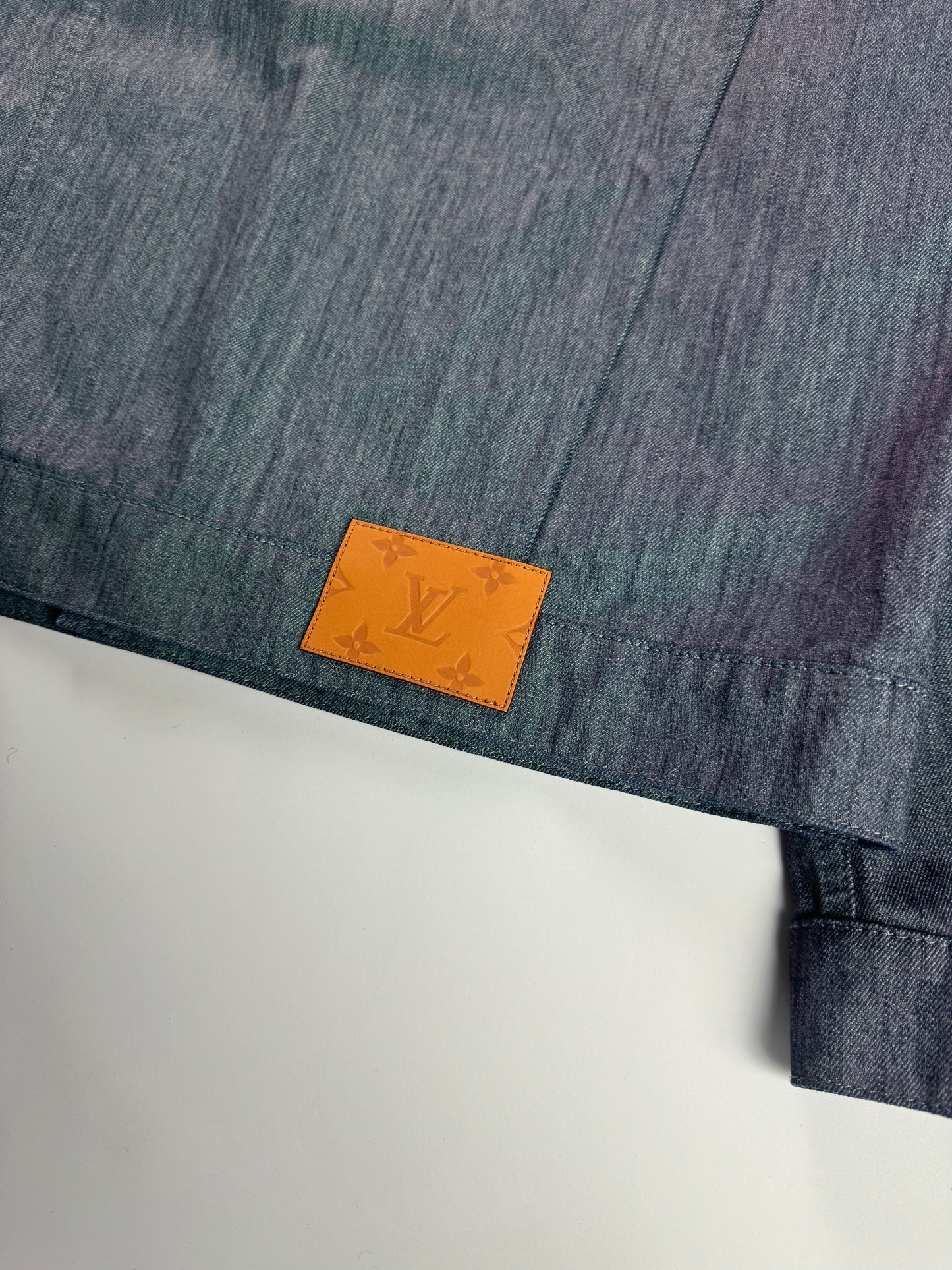 Louis Vuitton Virgil Abloh Indigo Raw Iridescent Denim Jacket FW 2021 - XL