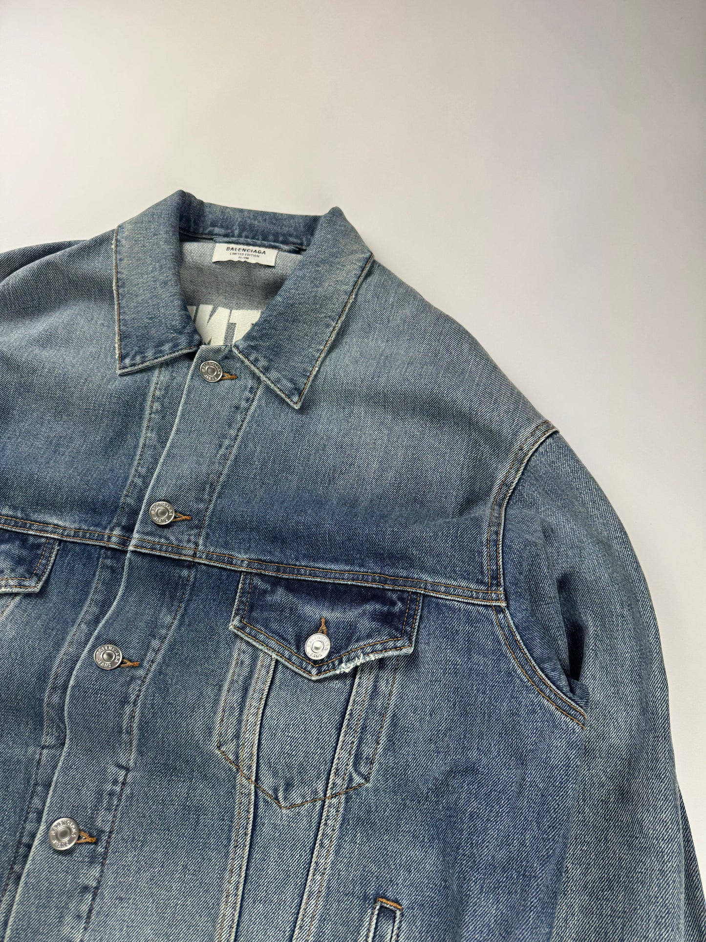Balenciaga Fortnite 66/200 Limited Edition Oversized Denim Jacket FW 2021 - L