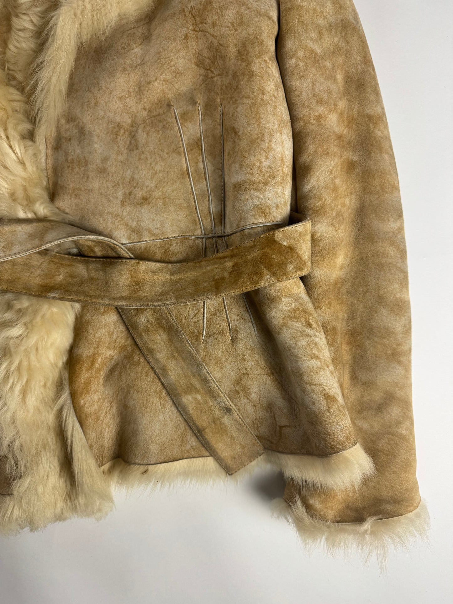 Gucci Tom Ford Bushed Shearling Fur Coat FW 2002 - S