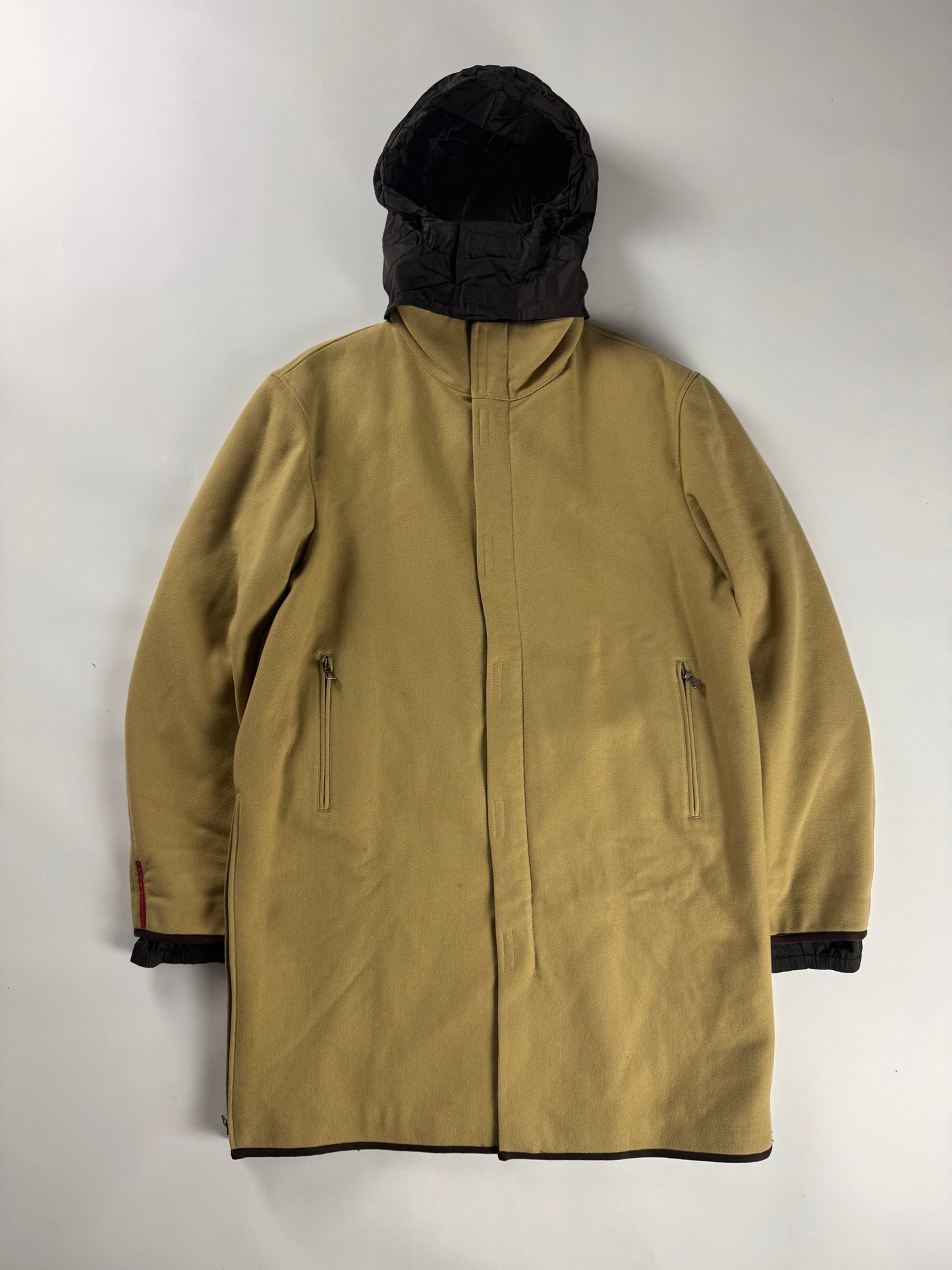 Prada Linea Rossa Camel Wool Coat FW 1999 - L