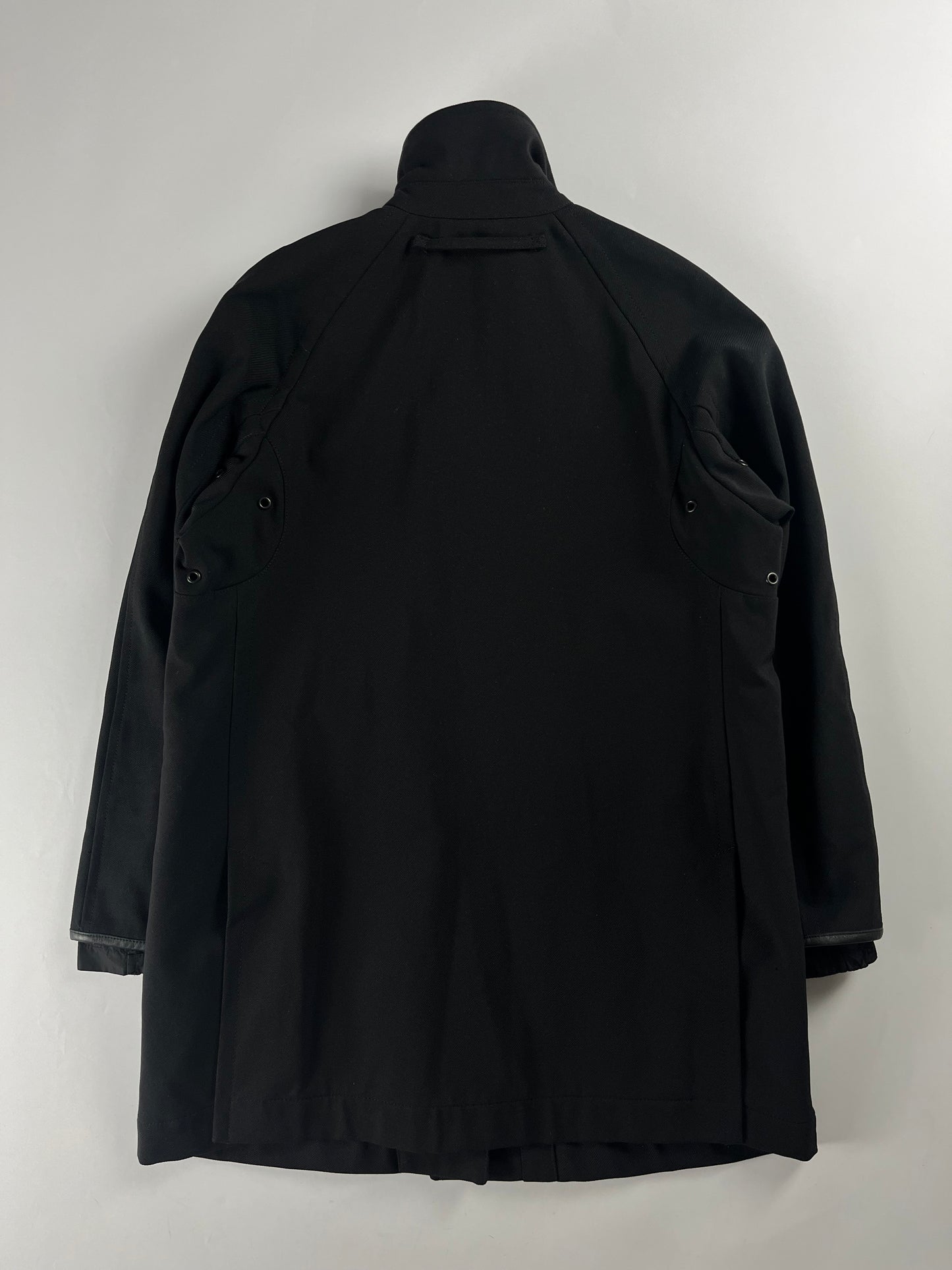Prada Black Belted Collar Coat FW 1999 - S